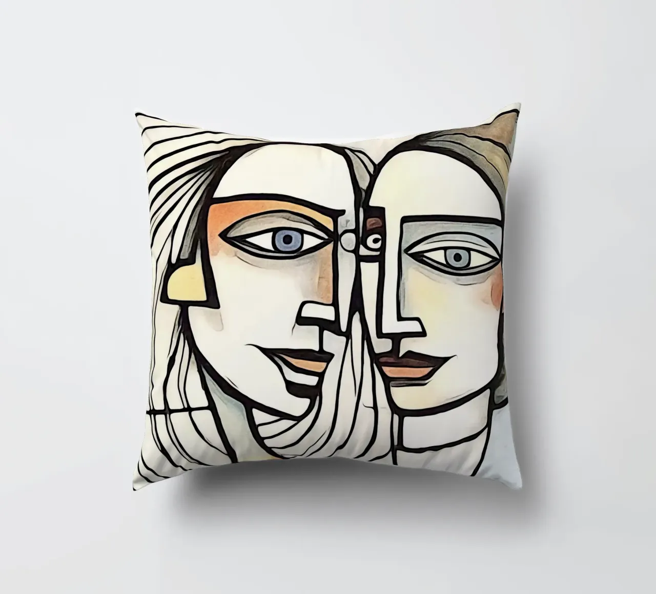abstract pairs, motif 5 decorative cushion by ZAMART