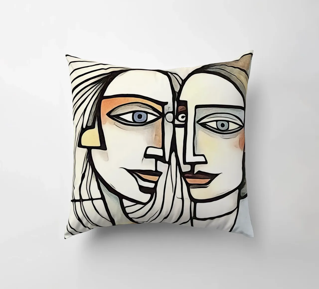 abstract pairs, motif 5 decorative cushion by ZAMART