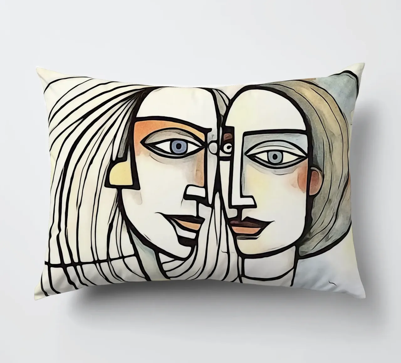 abstract pairs, motif 5 decorative cushion by ZAMART