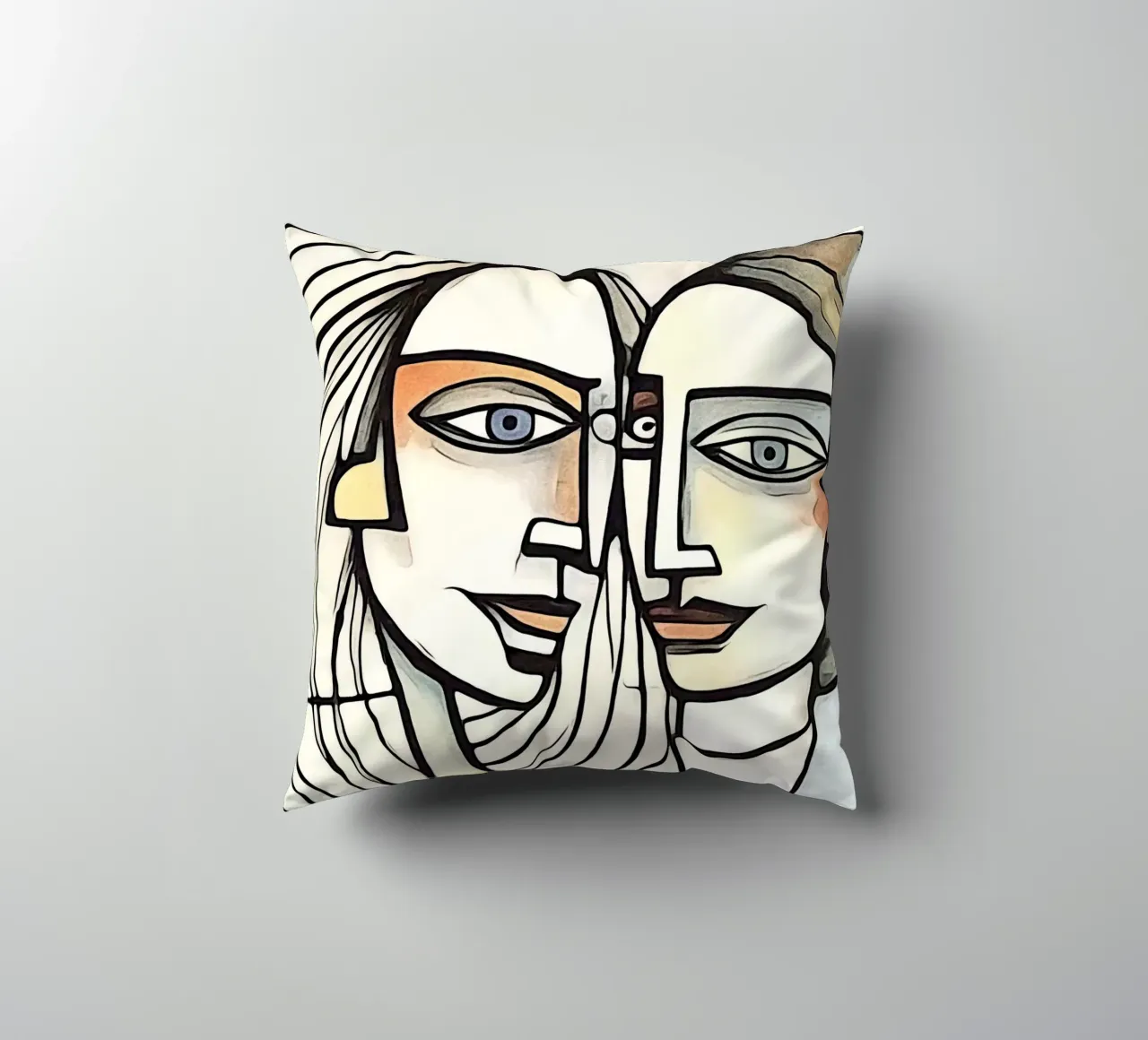abstract pairs, motif 5 decorative cushion by ZAMART