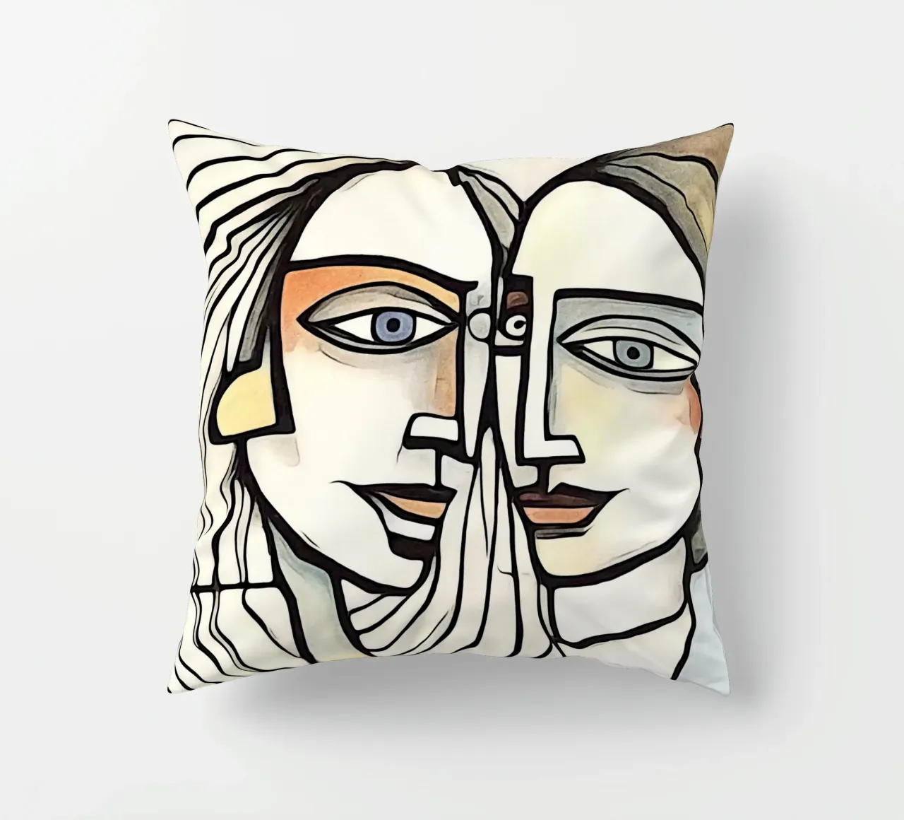 abstract pairs, motif 5 decorative cushion by ZAMART