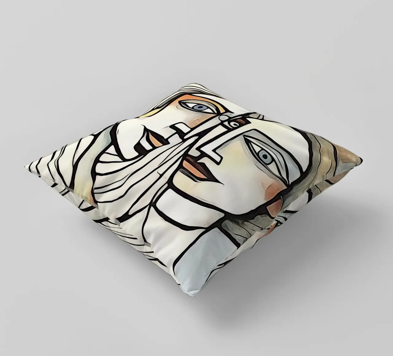 abstract pairs, motif 5 decorative cushion by ZAMART