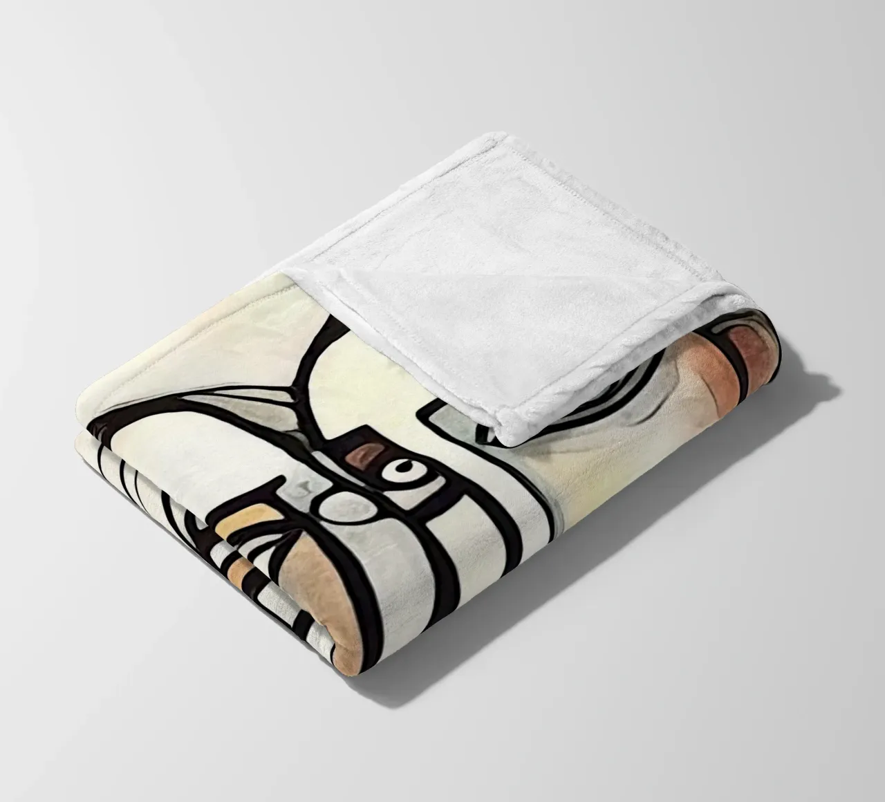 abstract pairs, motif 5 fleece blanket by ZAMART