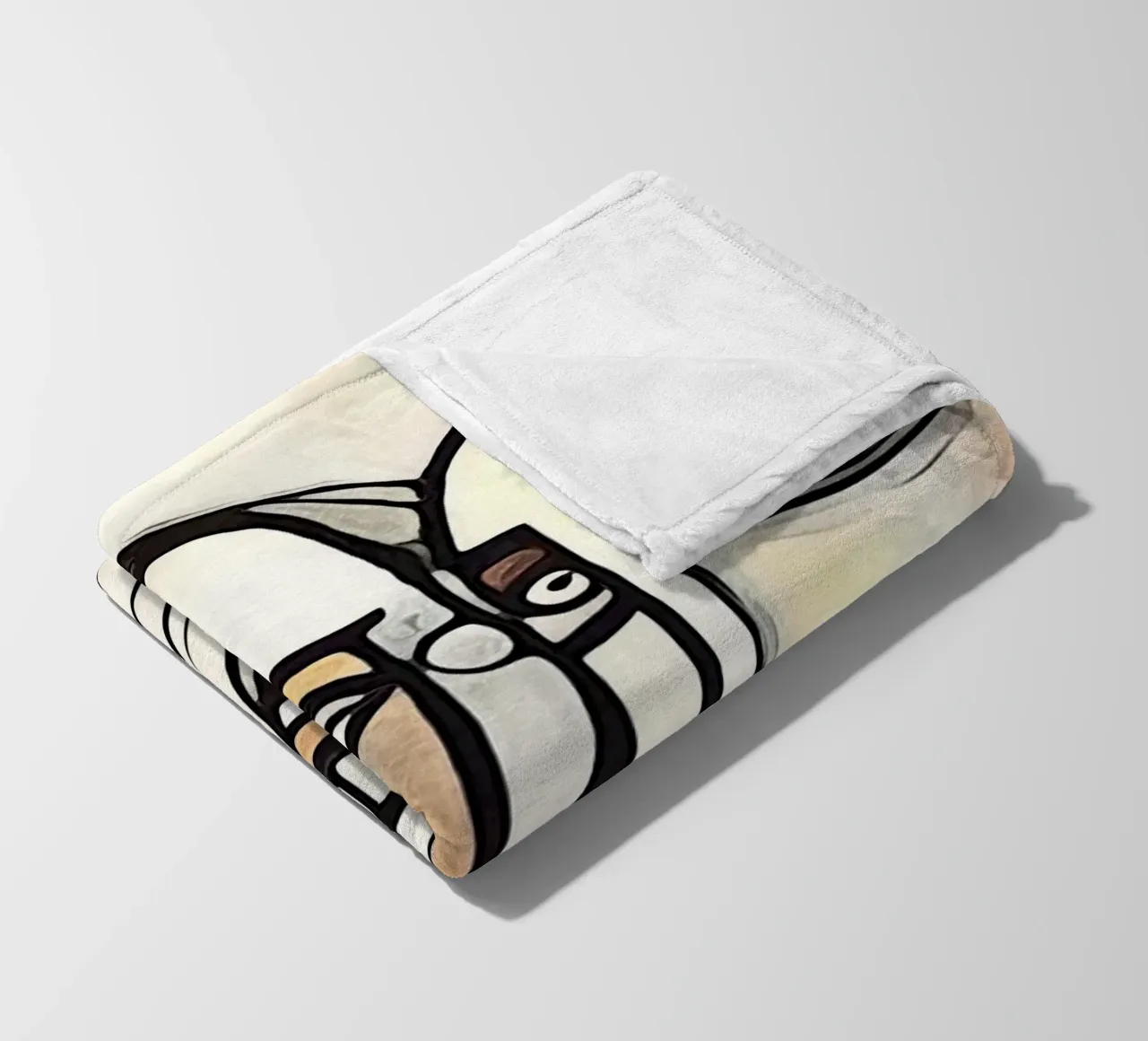 abstract pairs, motif 5 fleece blanket by ZAMART