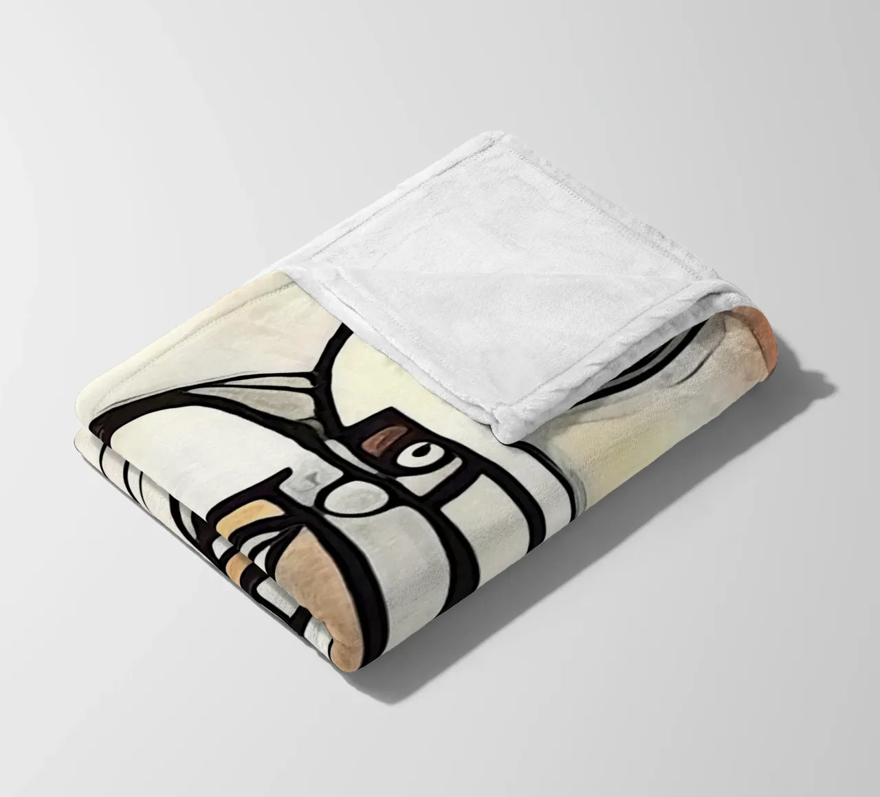 abstract pairs, motif 5 fleece blanket by ZAMART