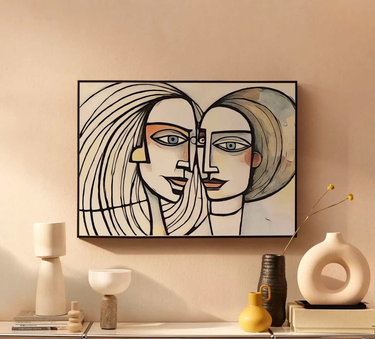 abstract pairs, motif 5 acrylic glass by ZAMART