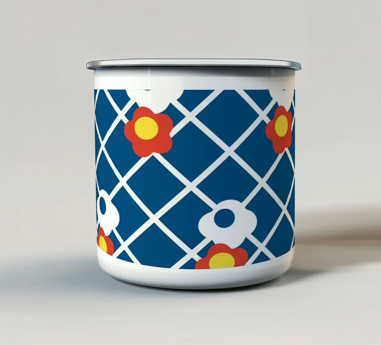60s Patrón de moda taza de esmalte de LaylaOzPatterns