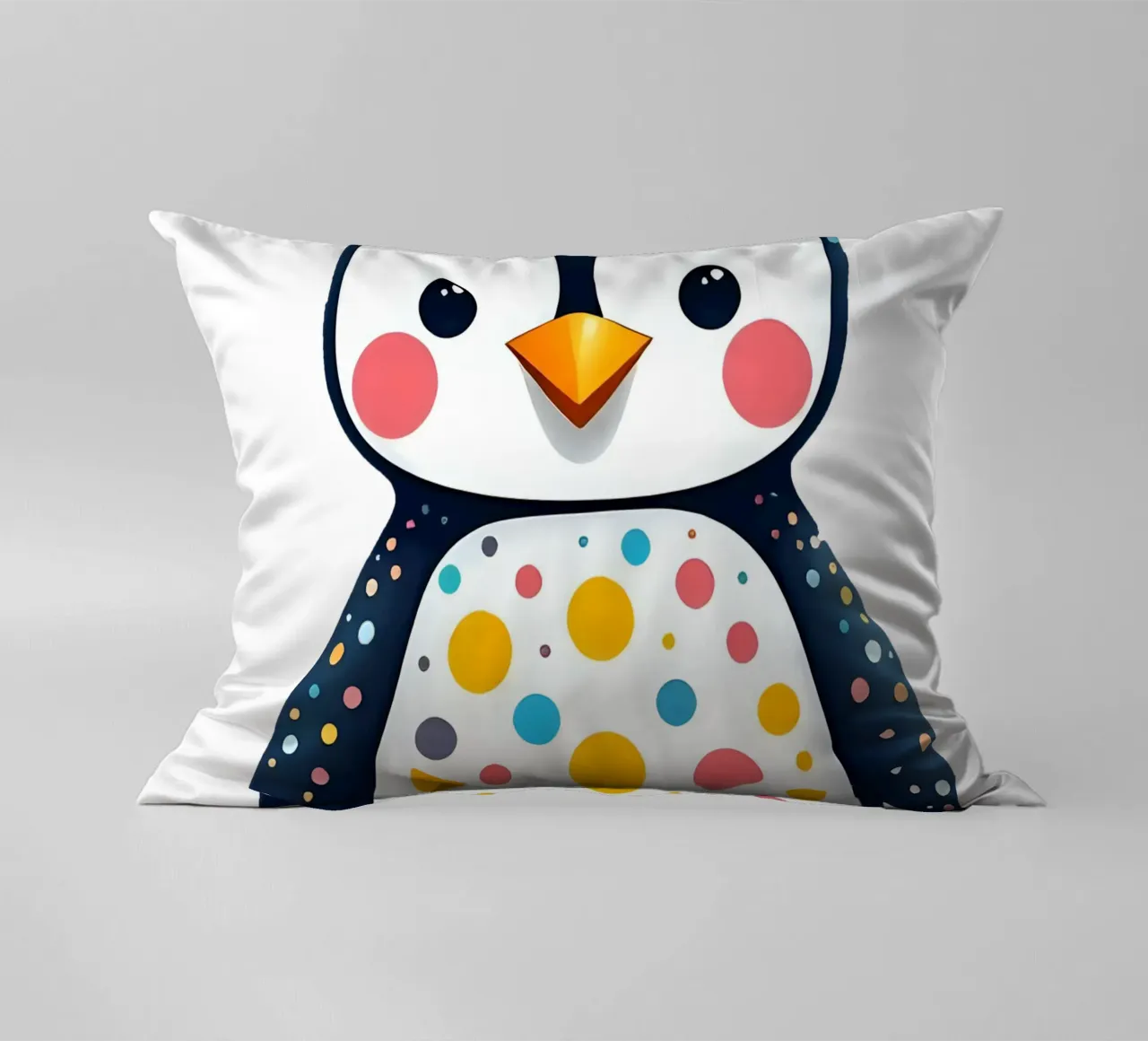 Pinguin_1a decorative cushion by Tierisch bunt by LK