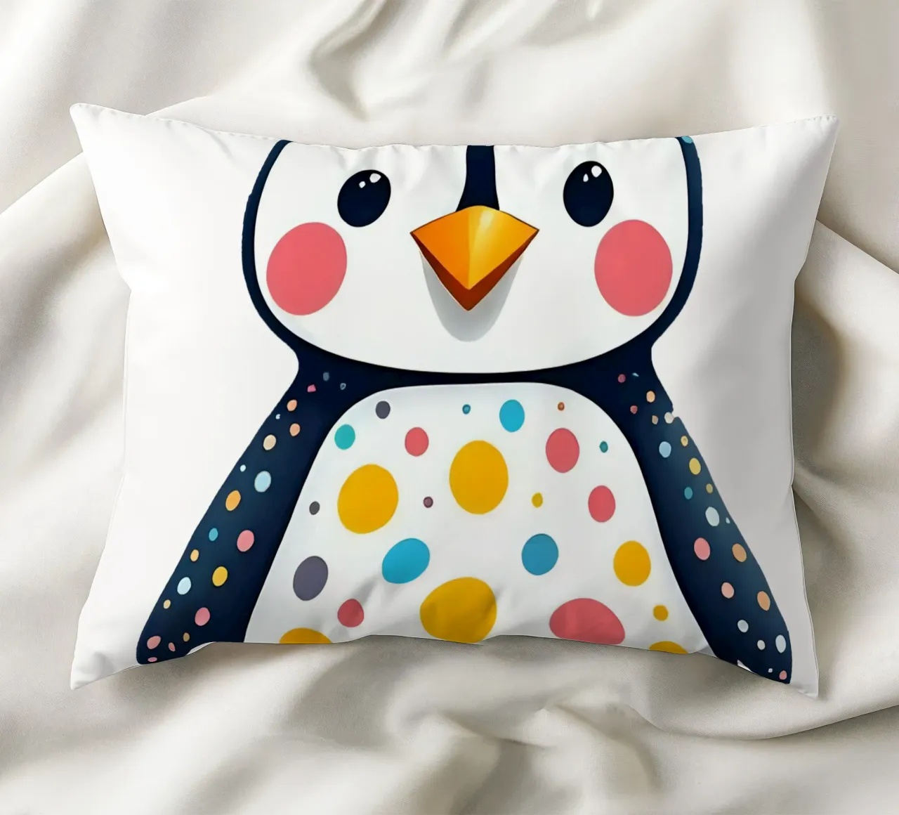 Pinguin_1a decorative cushion by Tierisch bunt by LK
