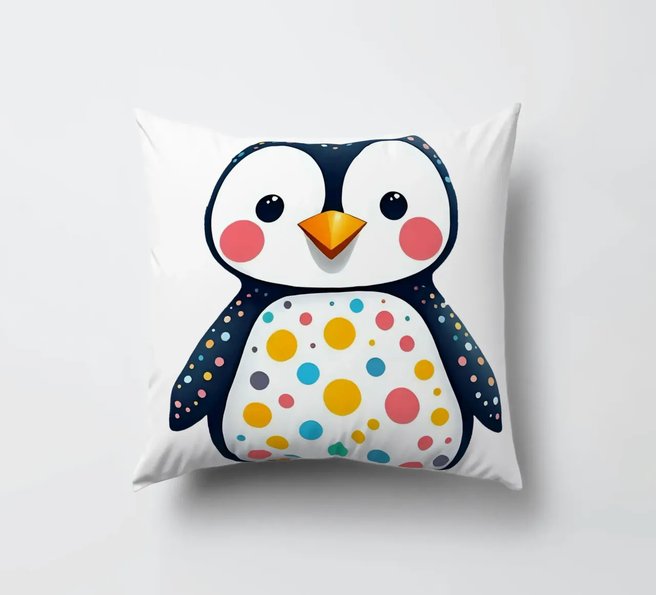 Pinguin_1a decorative cushion by Tierisch bunt by LK