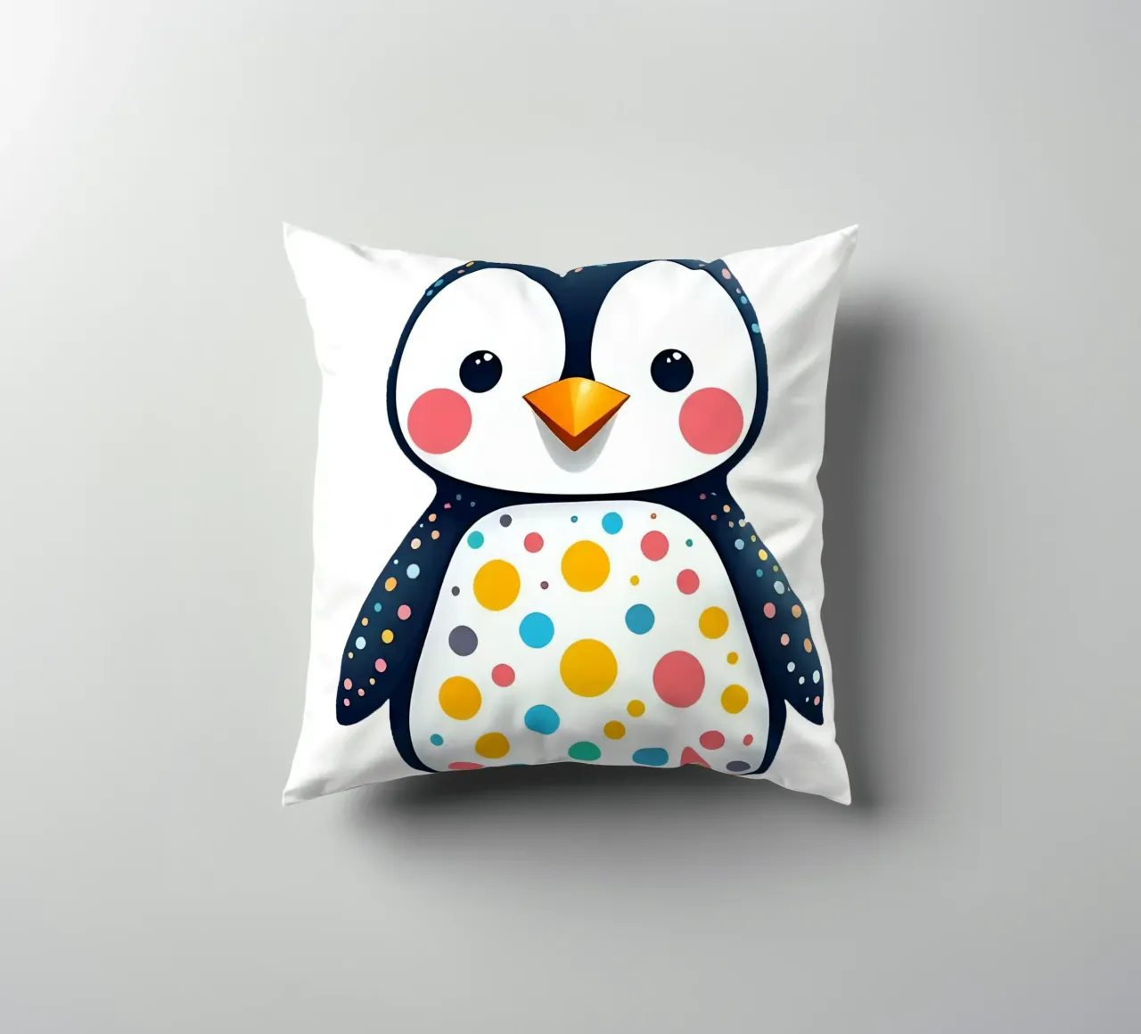 Pinguin_1a decorative cushion by Tierisch bunt by LK