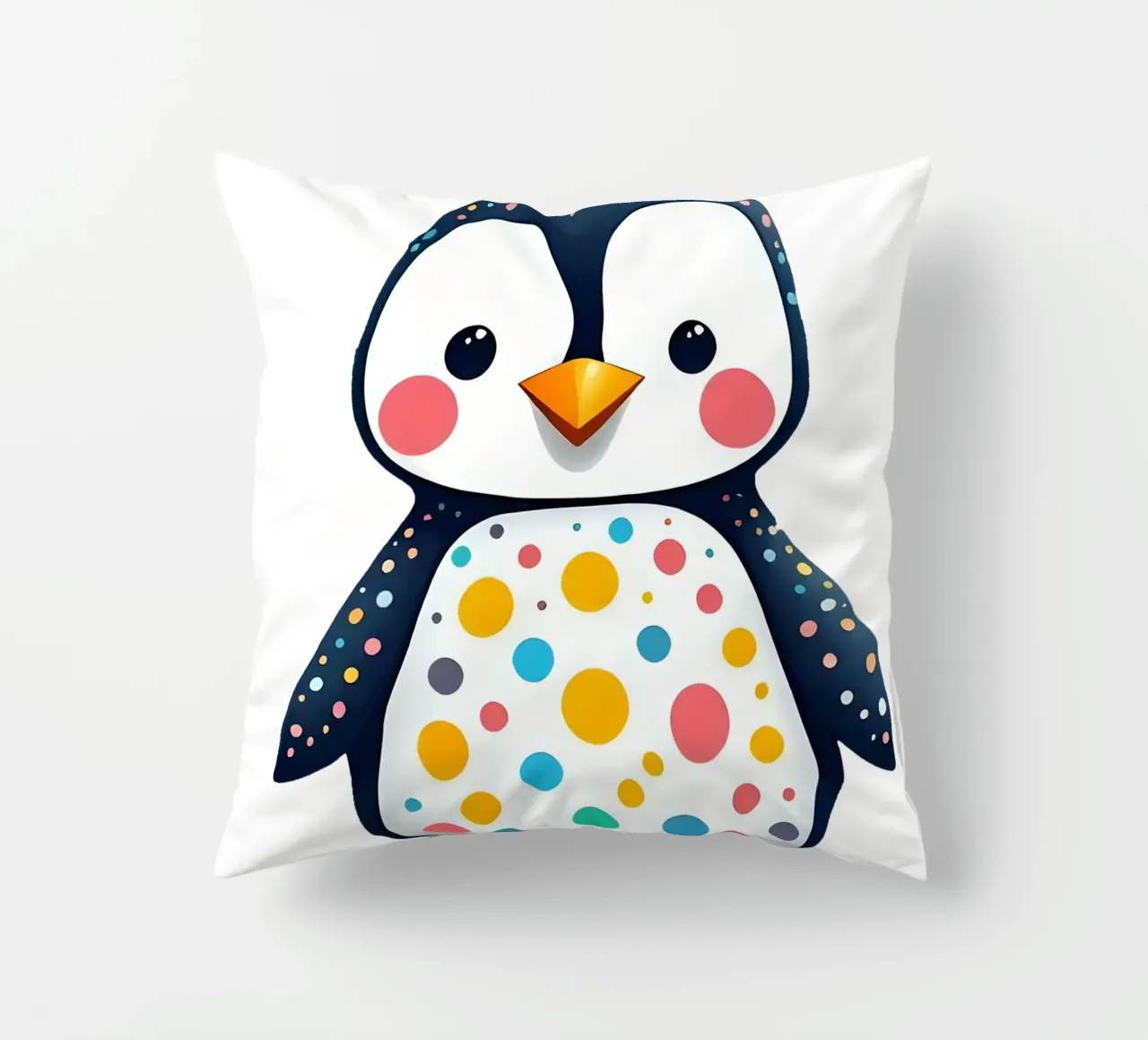 Pinguin_1a decorative cushion by Tierisch bunt by LK