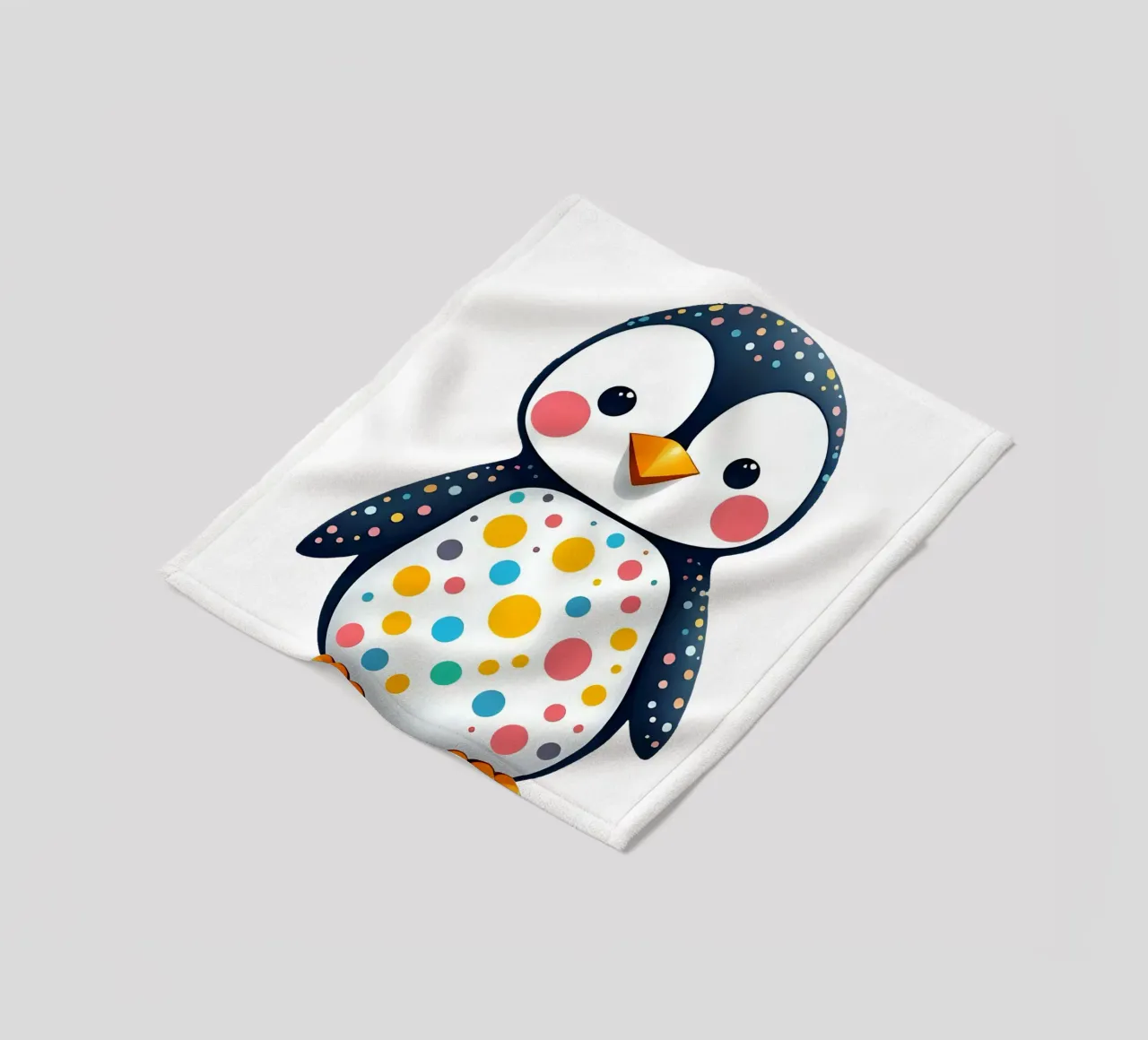 Pinguino_1a coperta in pile da Tierisch bunt by LK