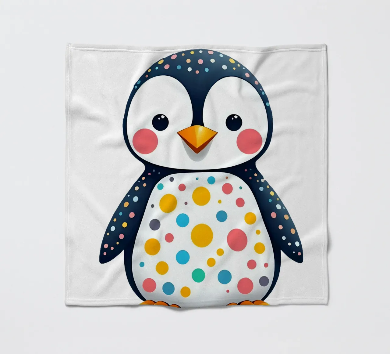 Pinguino_1a coperta in pile da Tierisch bunt by LK