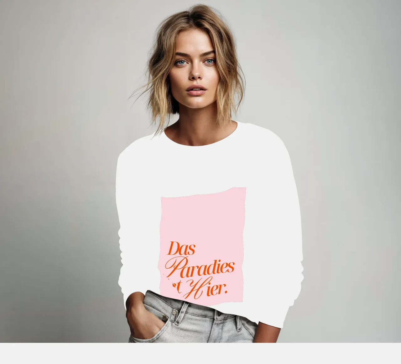 Das Paradies ist hier sweatshirt by Ohkimiko