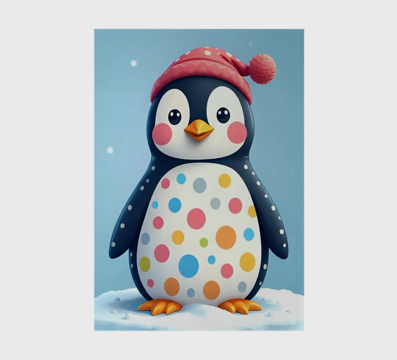 Pinguin_2 notebook by Tierisch bunt by LK