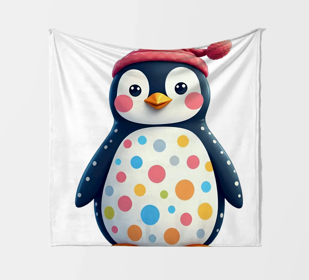 Pinguino_2a coperta in pile da Tierisch bunt by LK