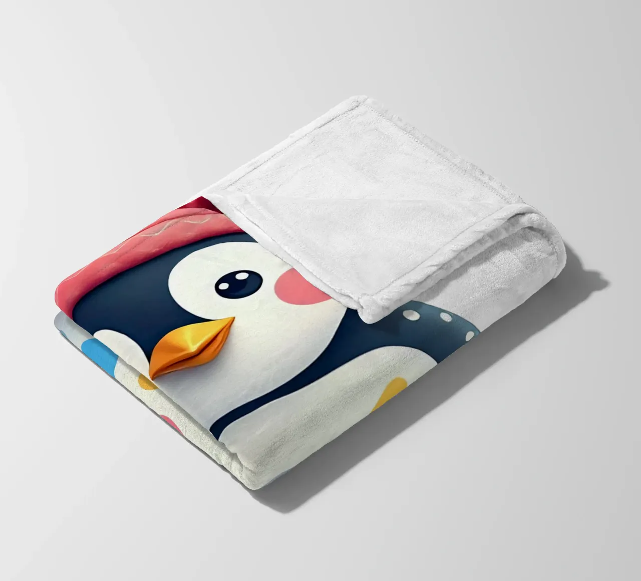 Pinguino_2a coperta in pile da Tierisch bunt by LK