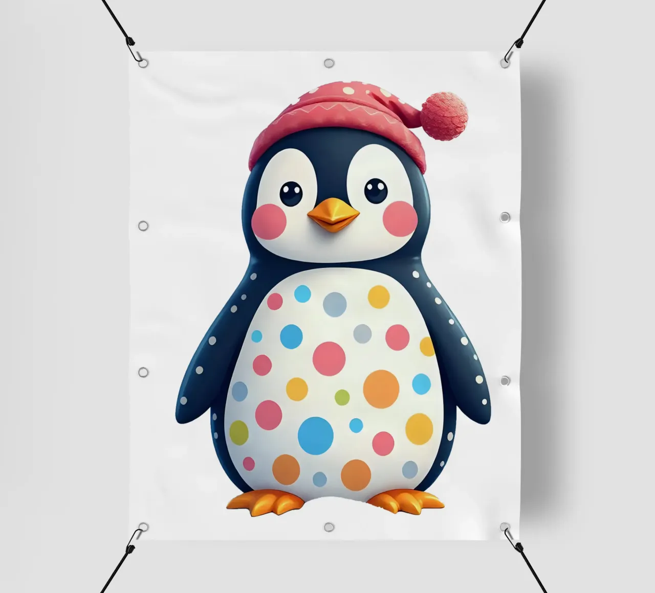 Pinguino_2a telo in pvc da Tierisch bunt by LK
