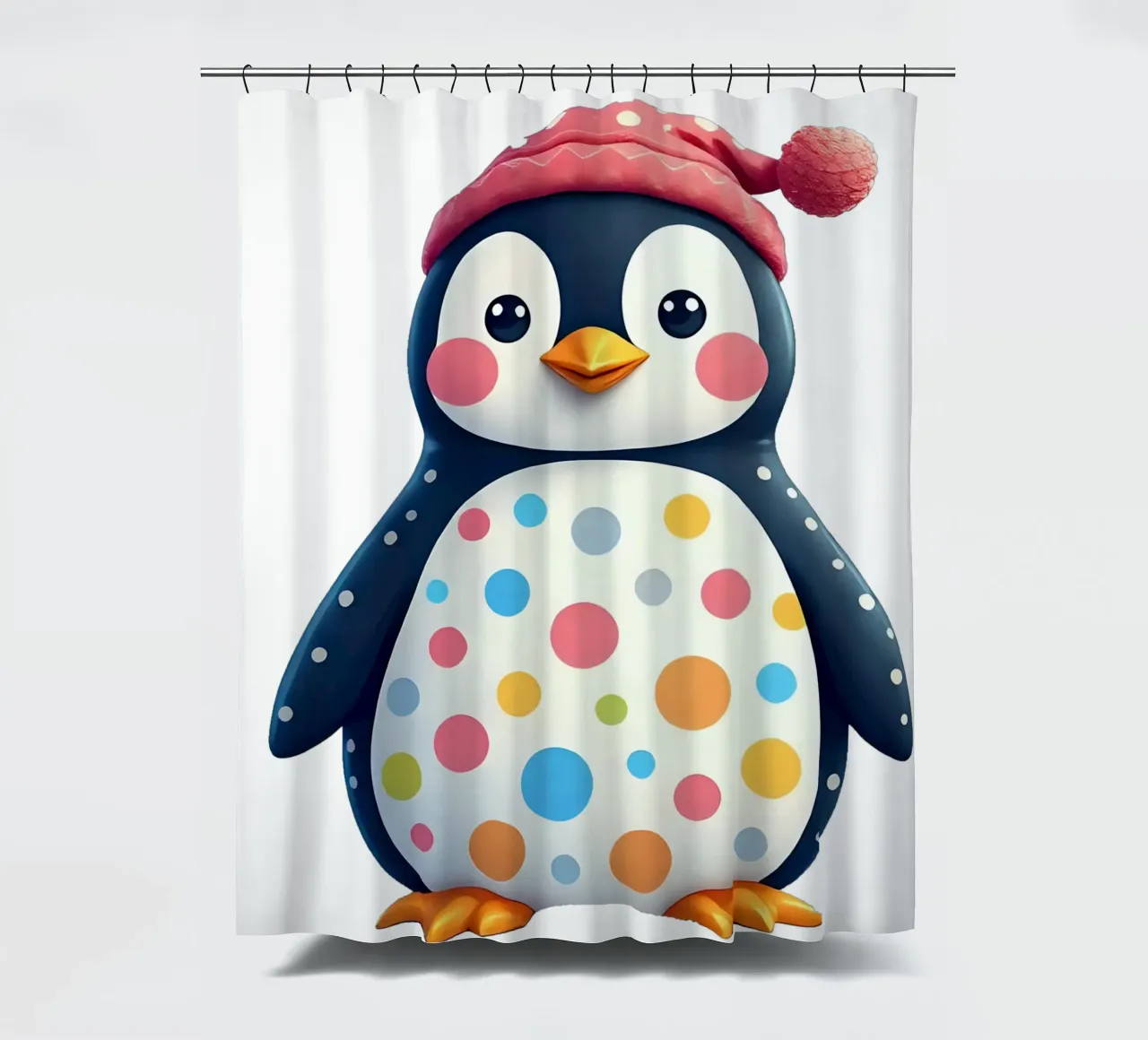 Pinguino_2a tenda da doccia da Tierisch bunt by LK