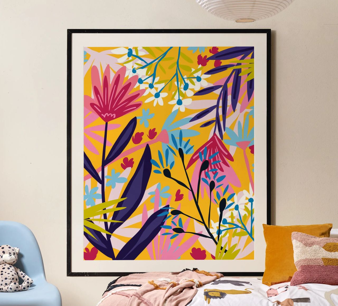 The Garden Of My Mind, Gelbe Botanische Blumen Frühling Pflanzen Poster von 83oranges