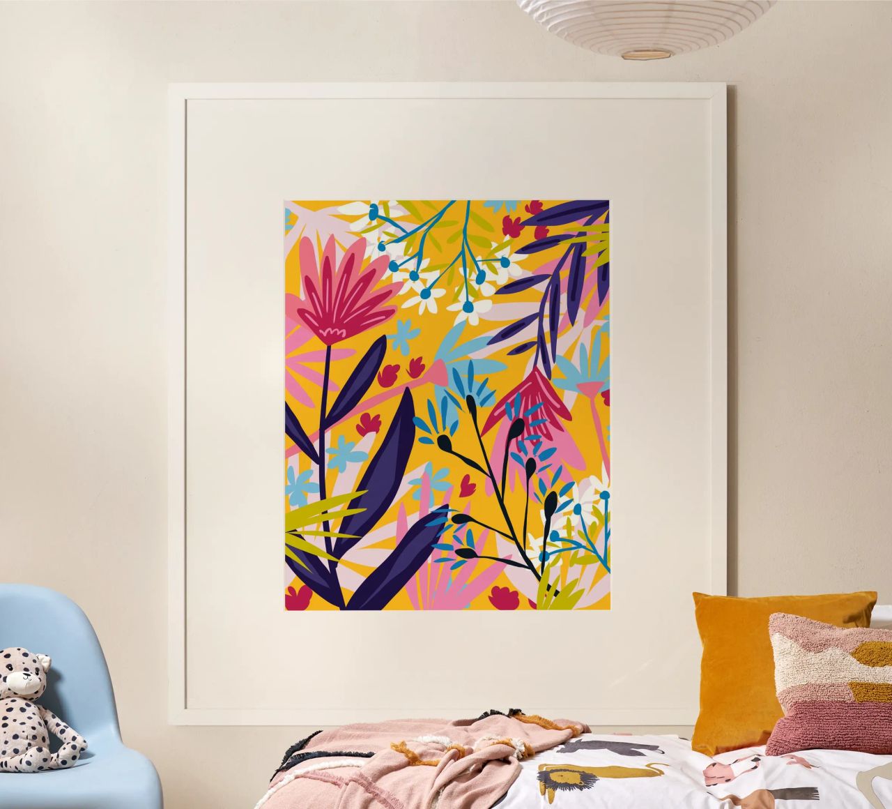 The Garden Of My Mind, Gelbe Botanische Blumen Frühling Pflanzen Poster von 83oranges