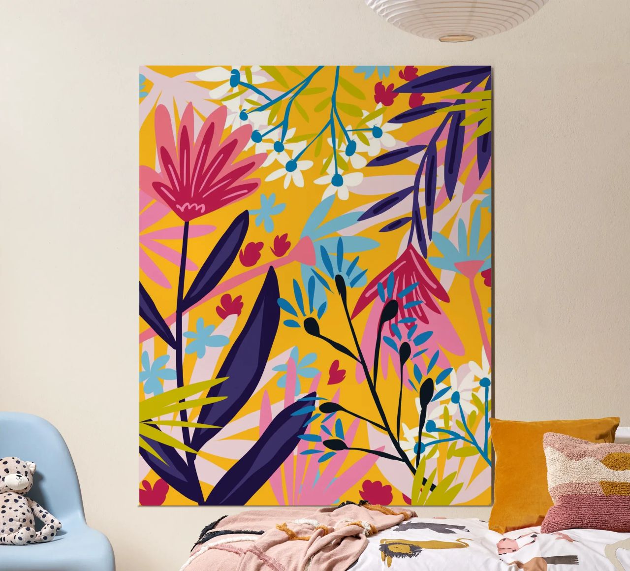 The Garden Of My Mind, Gelbe Botanische Blumen Frühling Pflanzen Poster von 83oranges