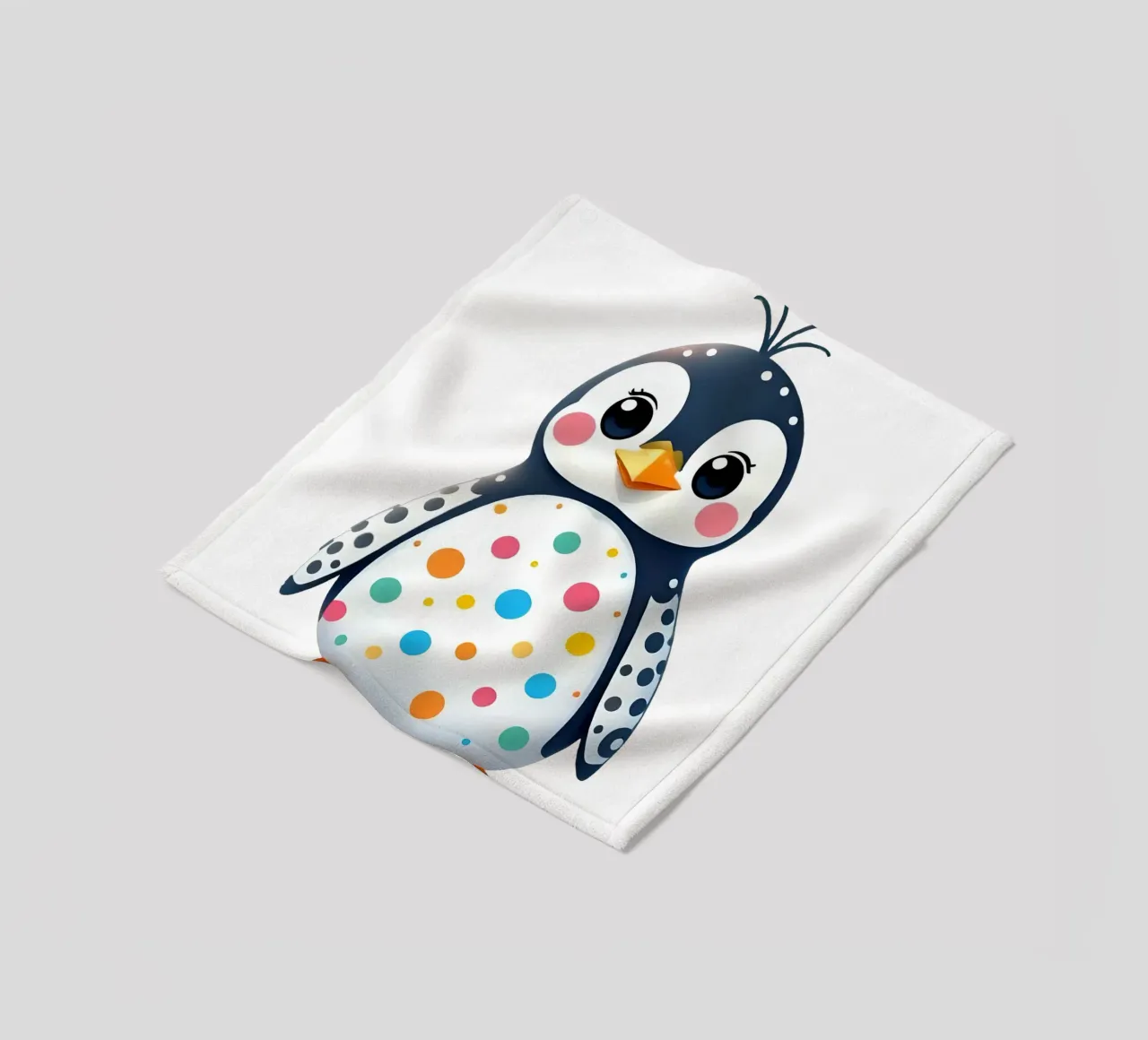 Pinguin_3a coperta in pile da Tierisch bunt by LK