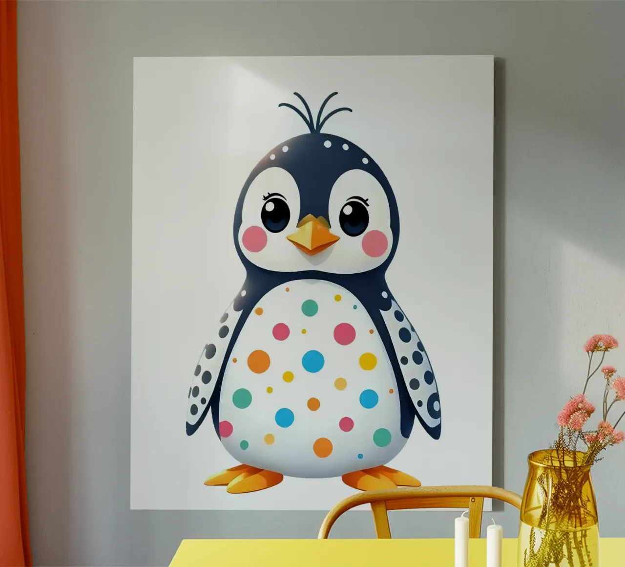 Pinguin_3a canvas by Tierisch bunt by LK