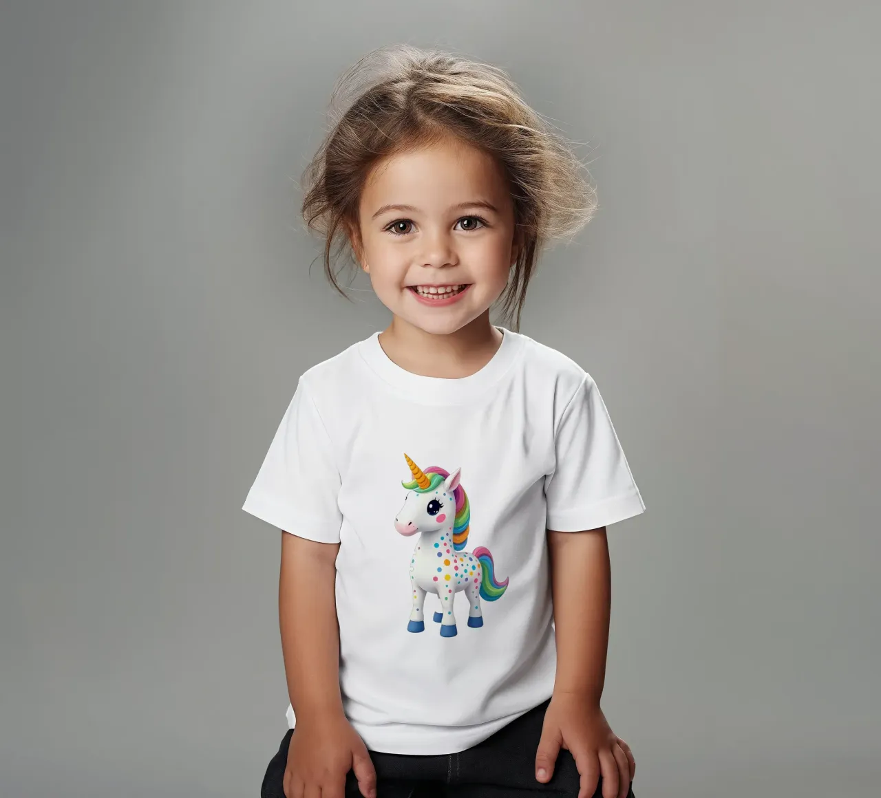 Unicorn_1a kids t-shirt by Tierisch bunt by LK