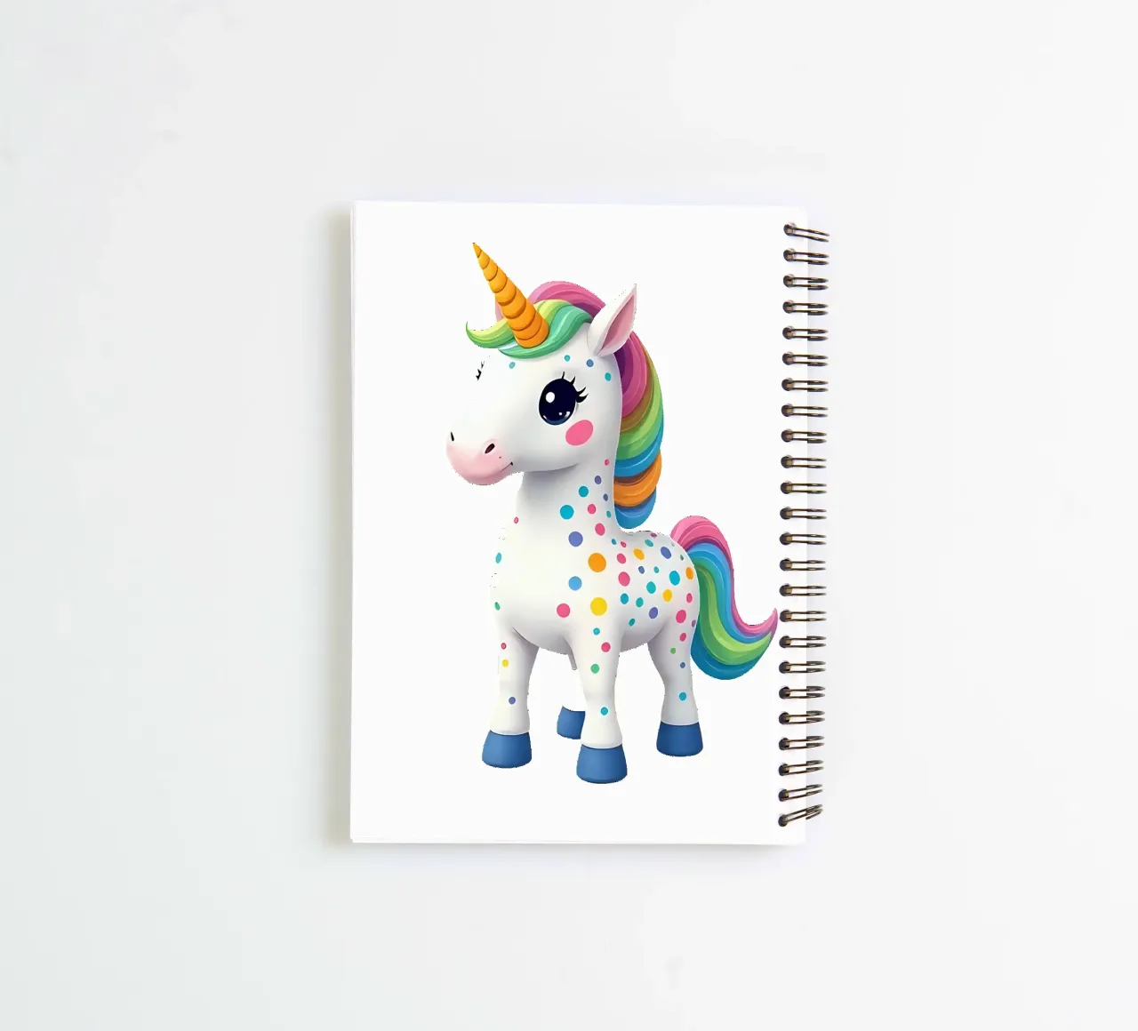 Unicorn_1a spiral notebook by Tierisch bunt by LK