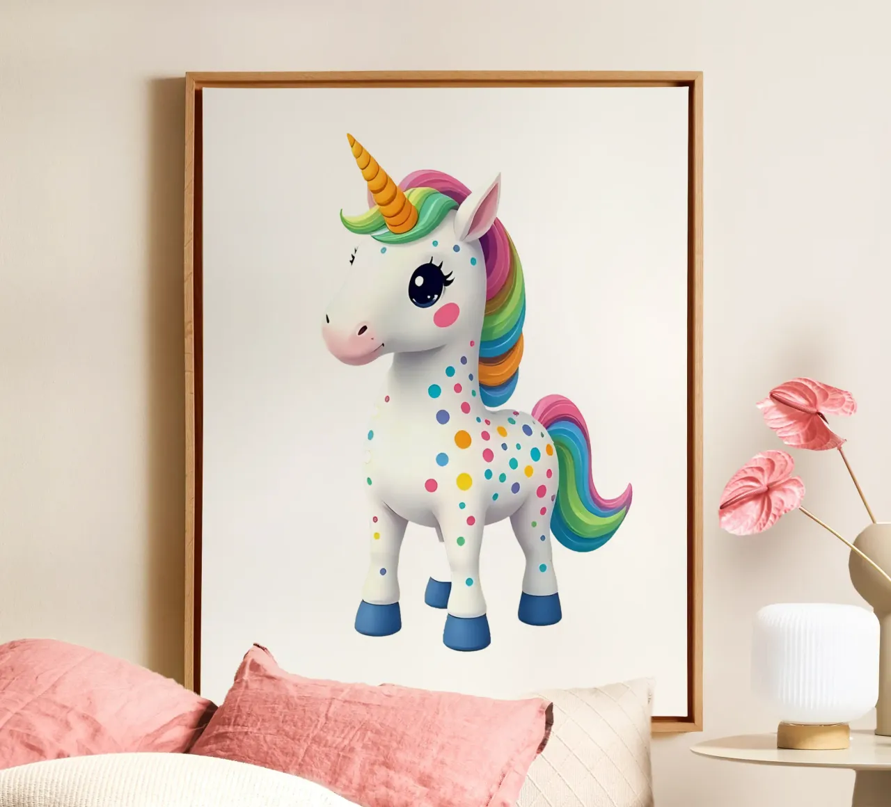Unicorn_1a canvas by Tierisch bunt by LK