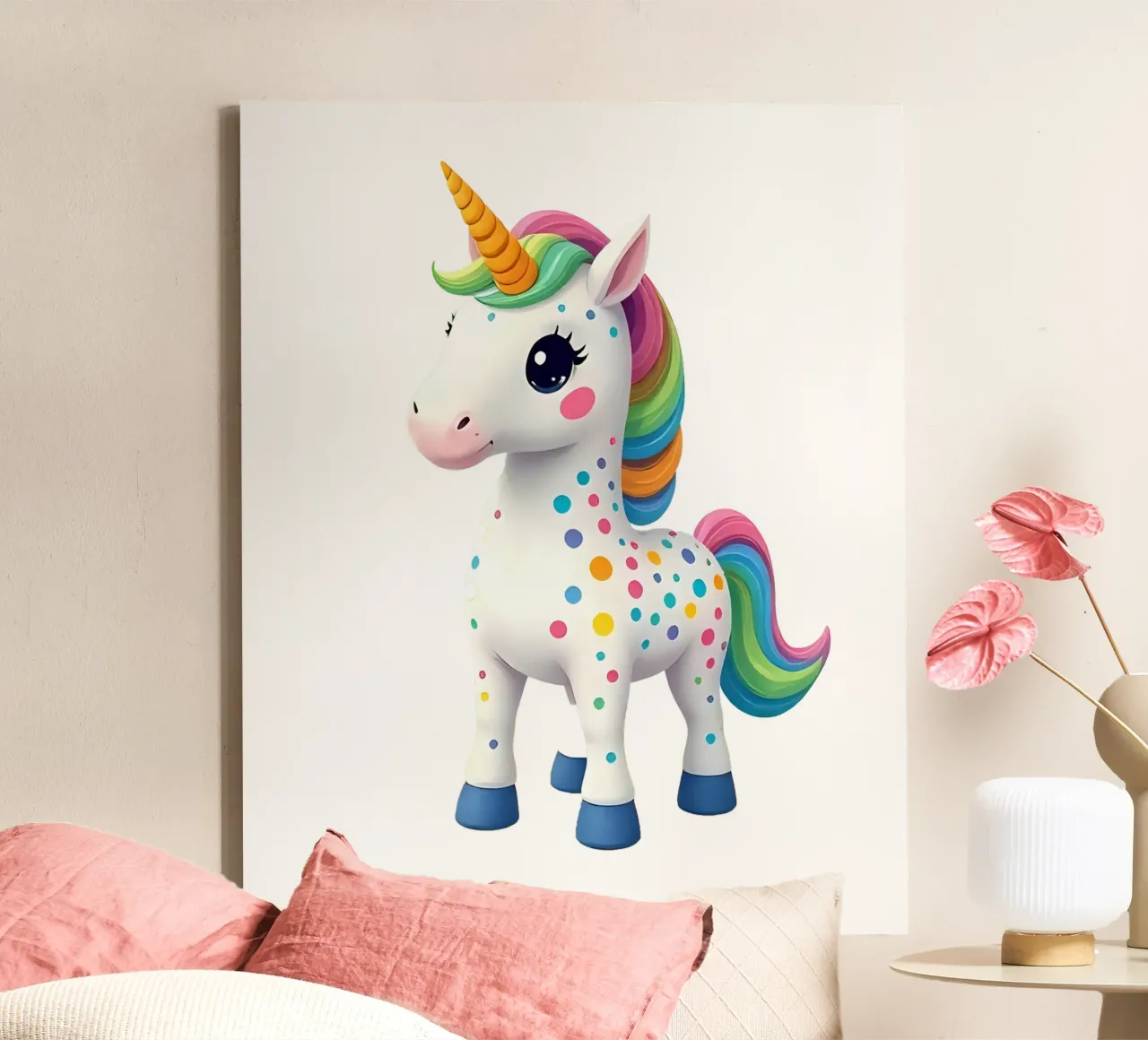 Unicorn_1a canvas by Tierisch bunt by LK