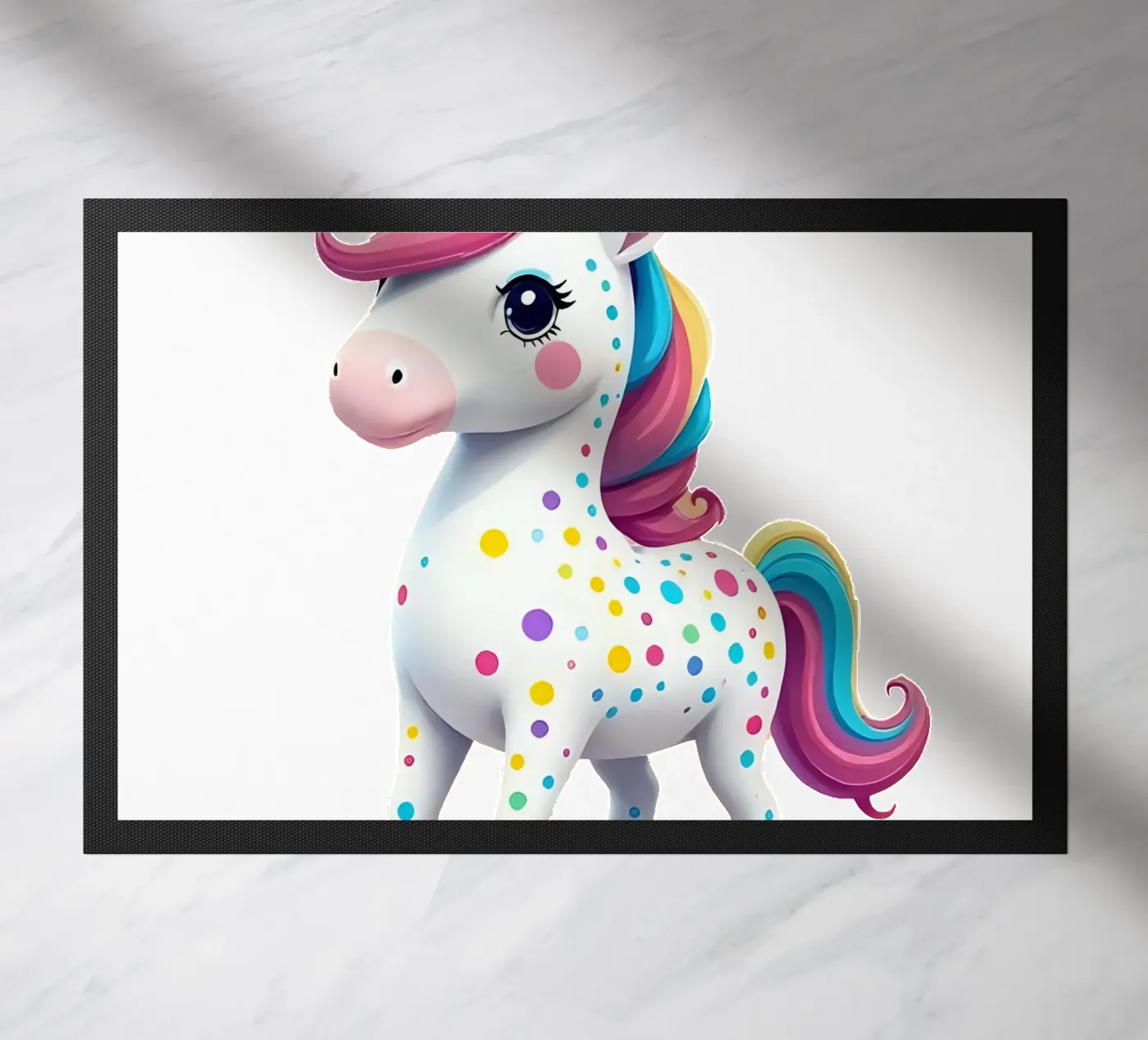 Unicorn_2a doormat by Tierisch bunt by LK