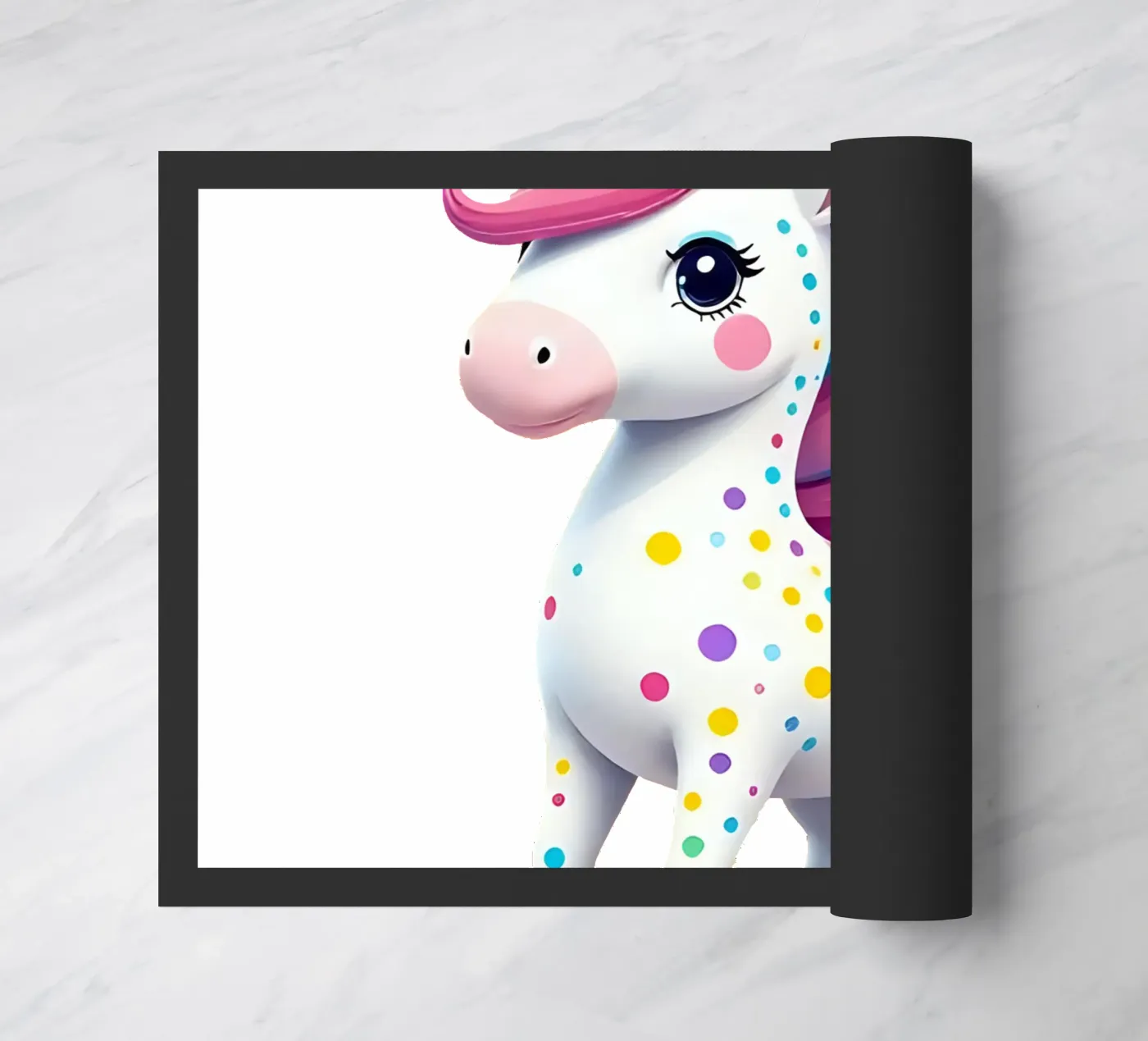 Unicorn_2a doormat by Tierisch bunt by LK