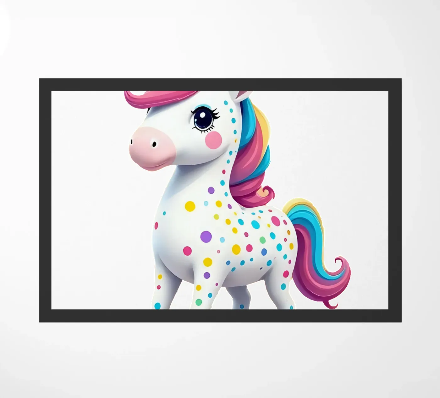 Unicorn_2a doormat by Tierisch bunt by LK