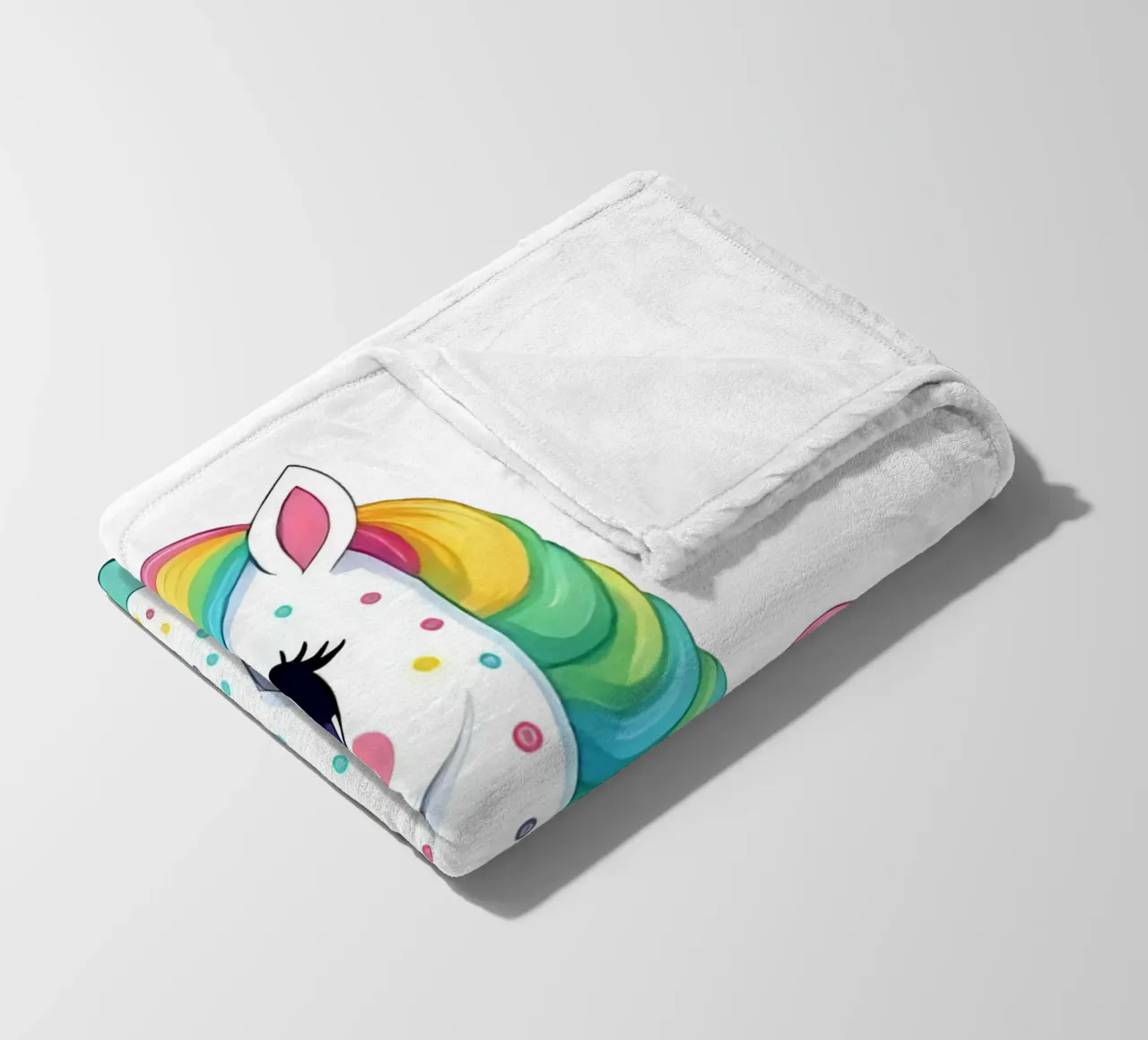 Unicorn_3a fleece blanket by Tierisch bunt by LK