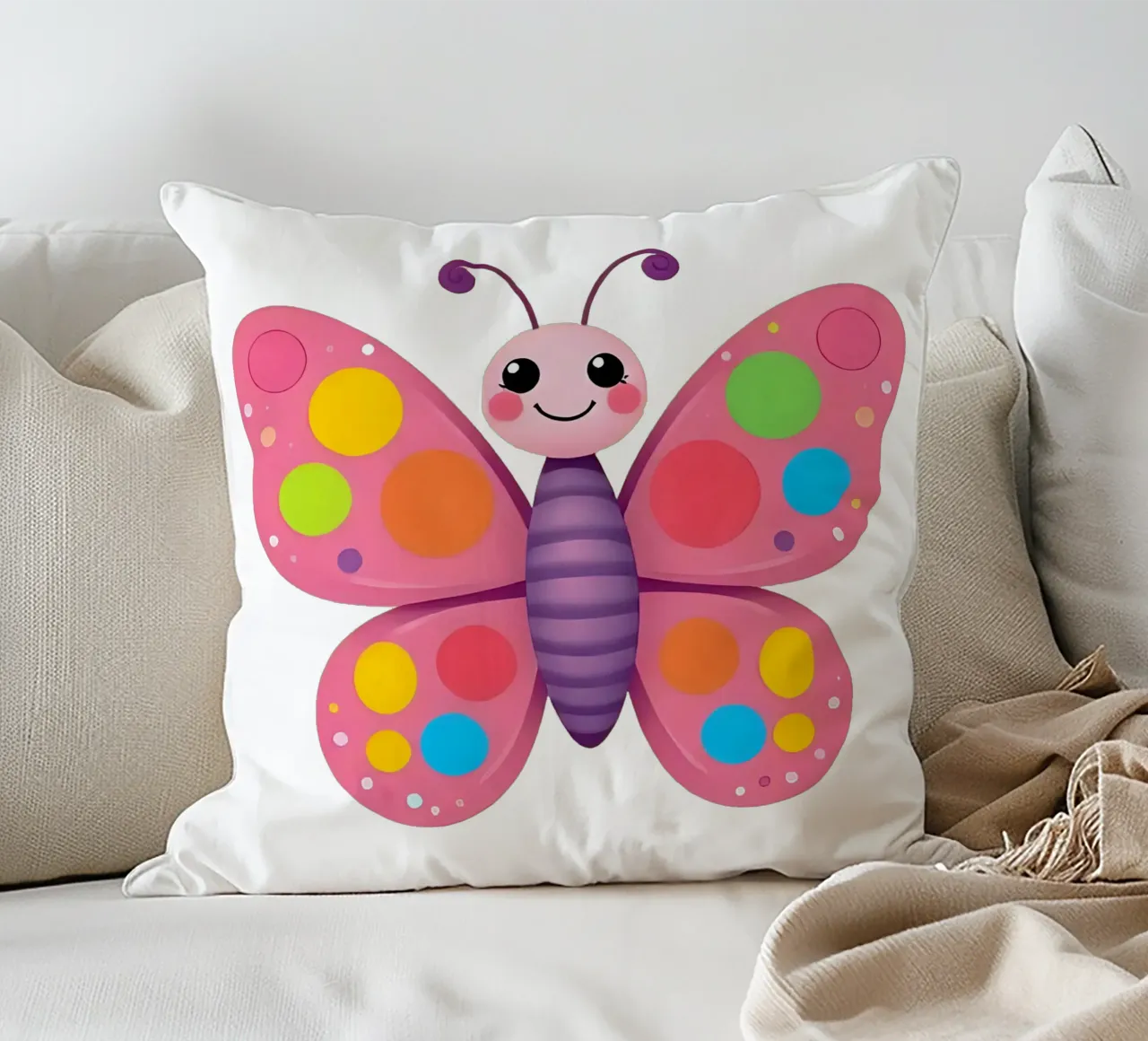 Farfalla_1a cuscino da Tierisch bunt by LK