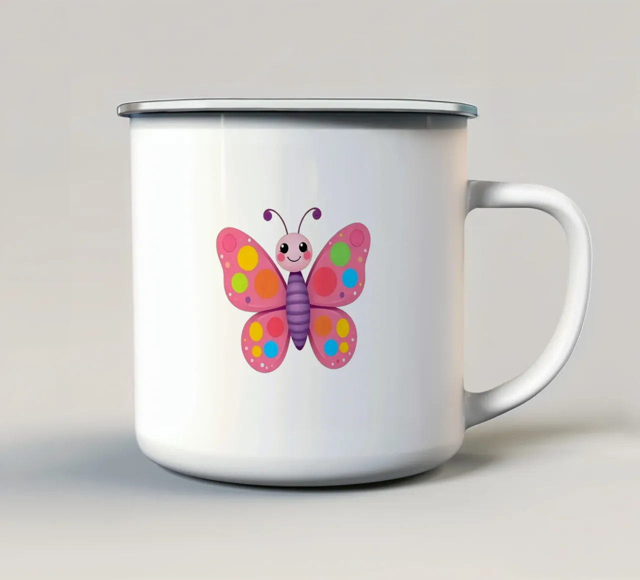 Farfalla_1a tazza in smalto da Tierisch bunt by LK