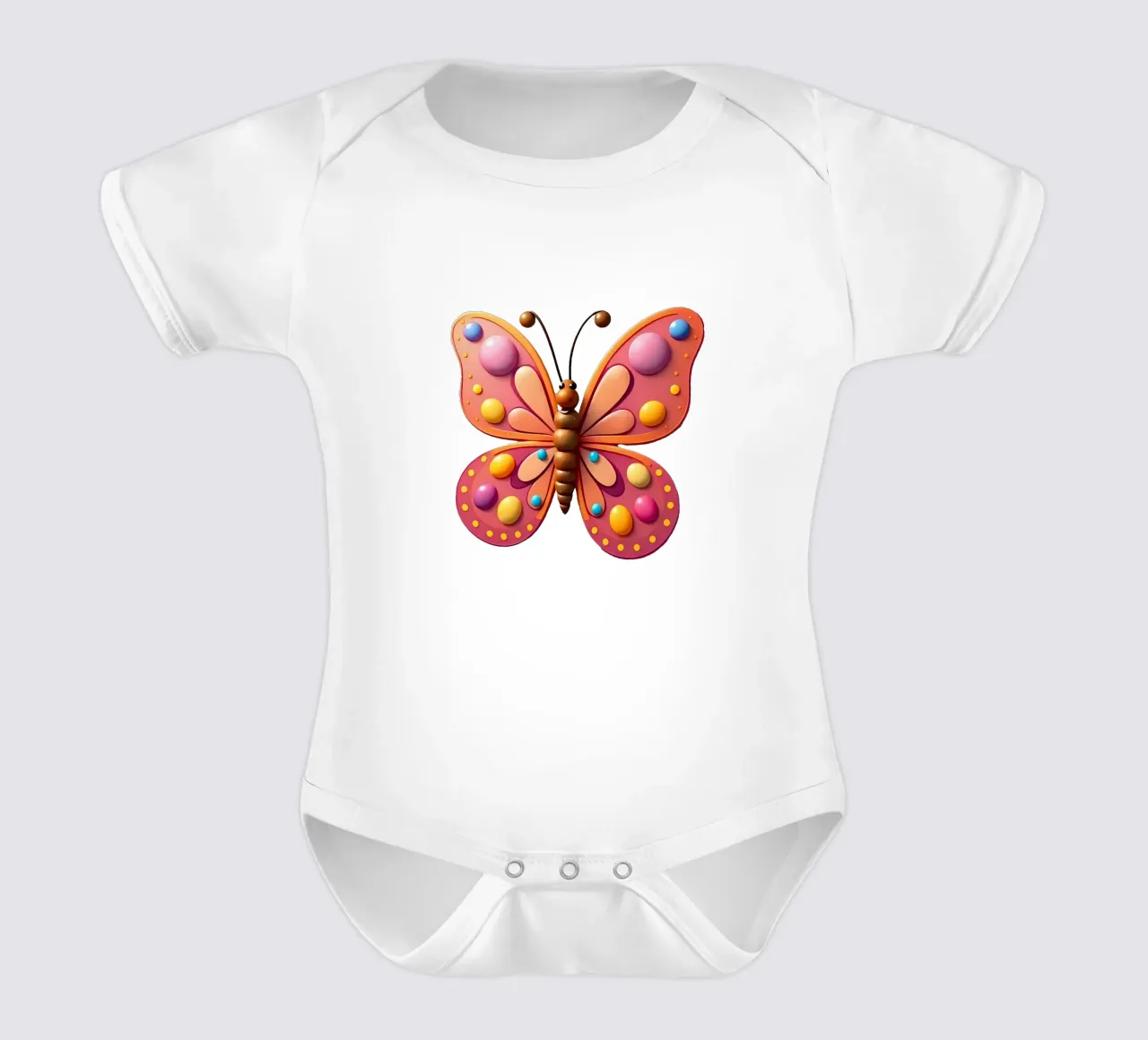 Farfalla_2a body neonato maniche corte da Tierisch bunt by LK