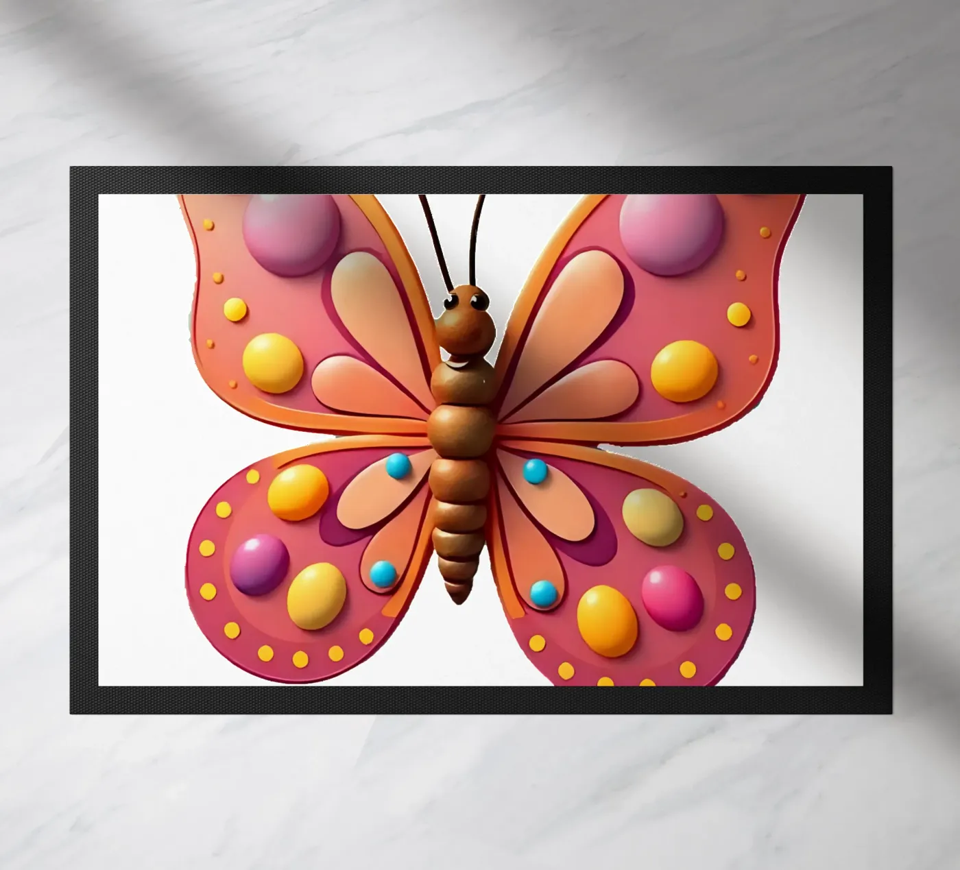 Butterfly_2a paillasson de Tierisch bunt by LK