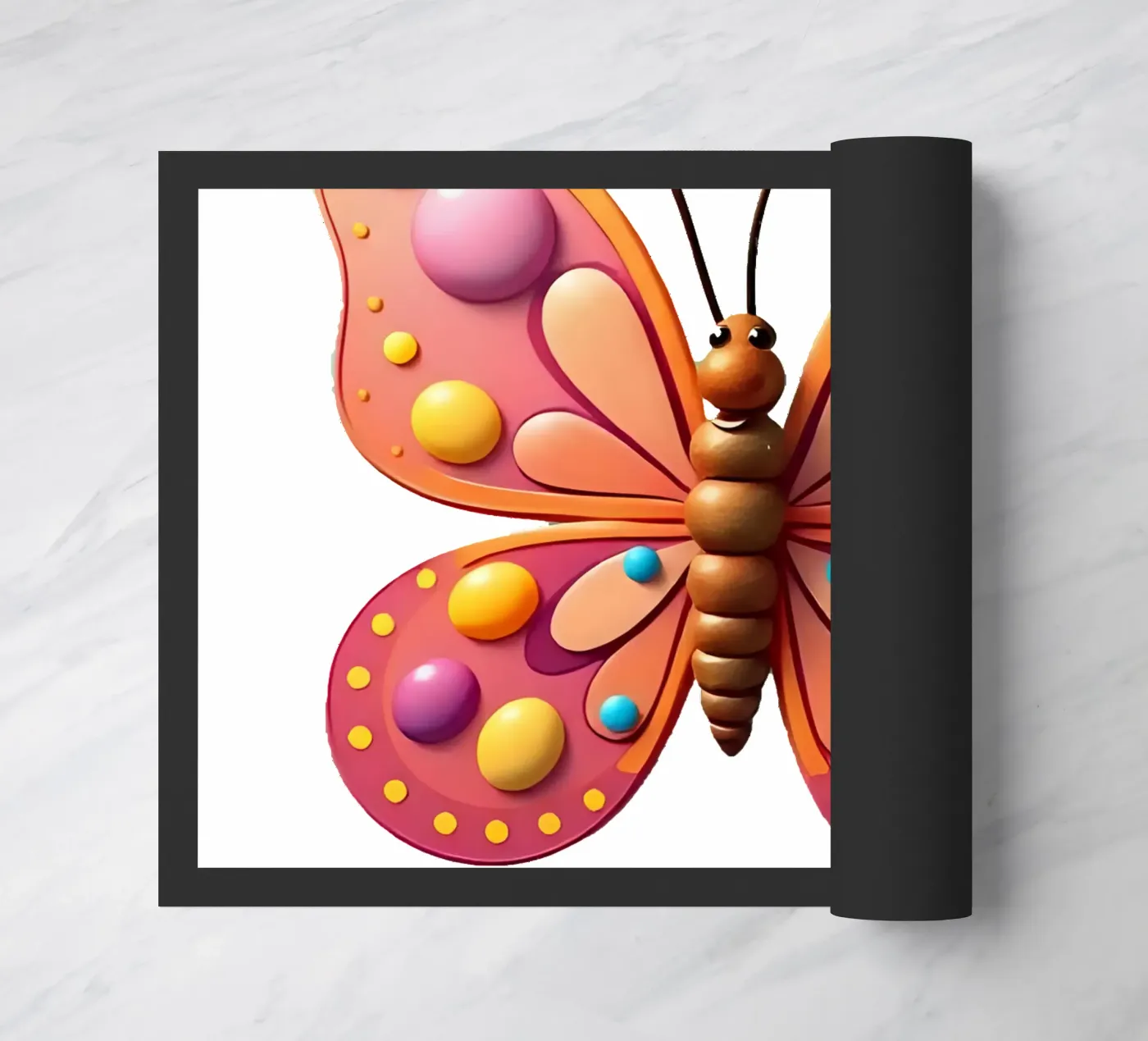 Butterfly_2a paillasson de Tierisch bunt by LK