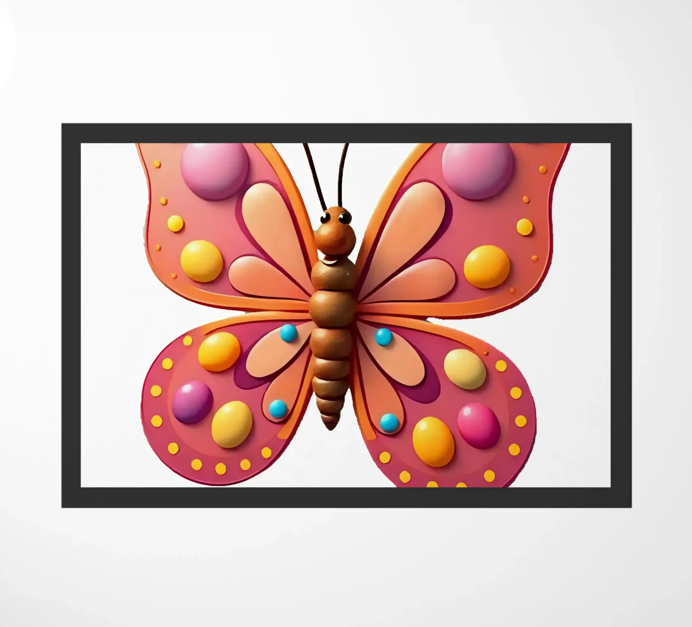 Butterfly_2a paillasson de Tierisch bunt by LK