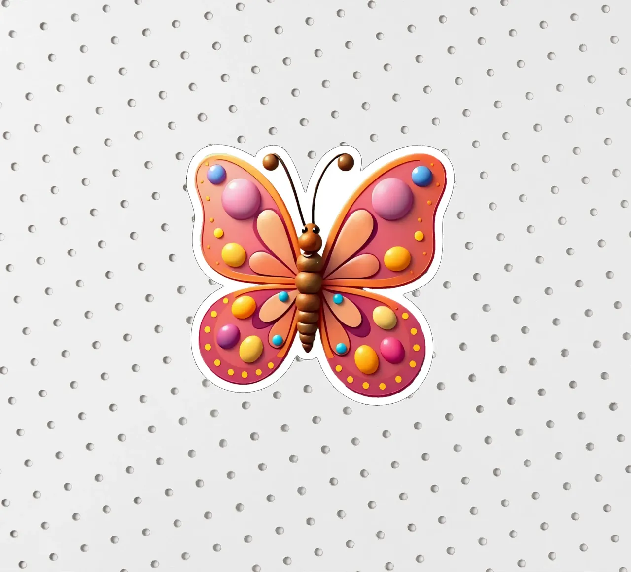 Vlinder_2a sticker van Tierisch bunt by LK