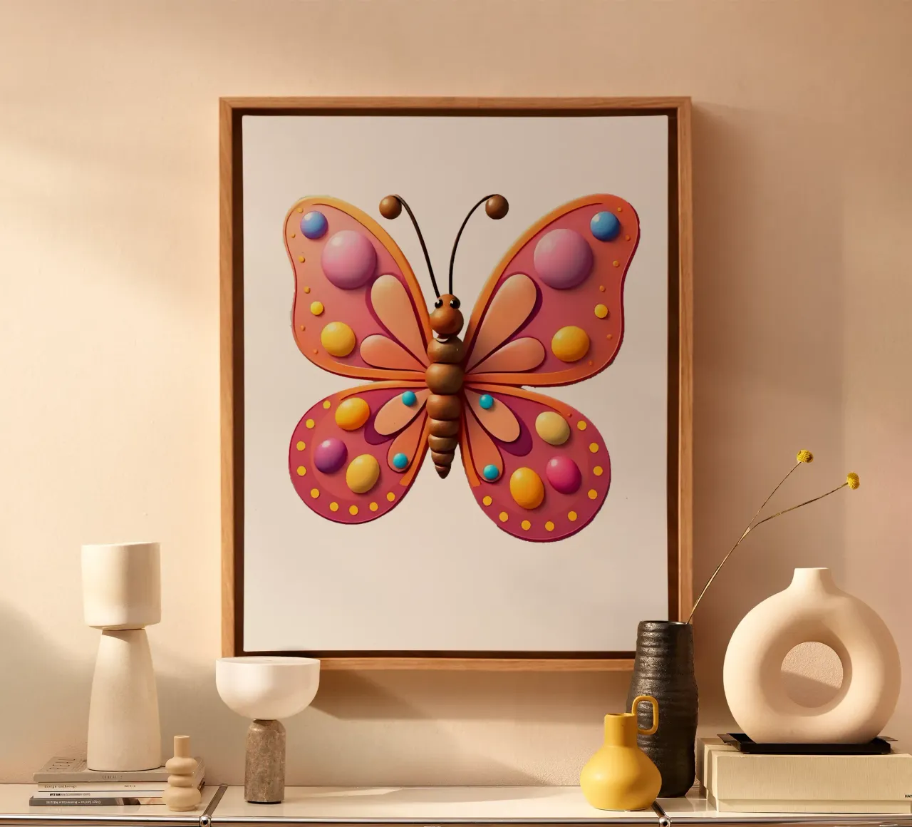 Papillon_2a toile de Tierisch bunt by LK