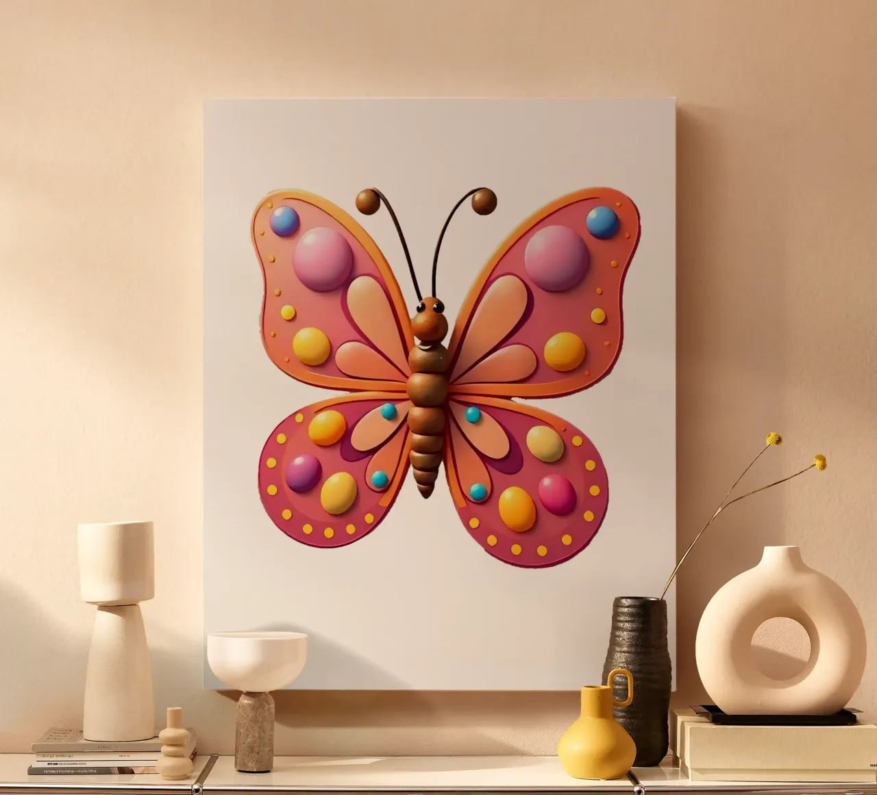 Papillon_2a toile de Tierisch bunt by LK