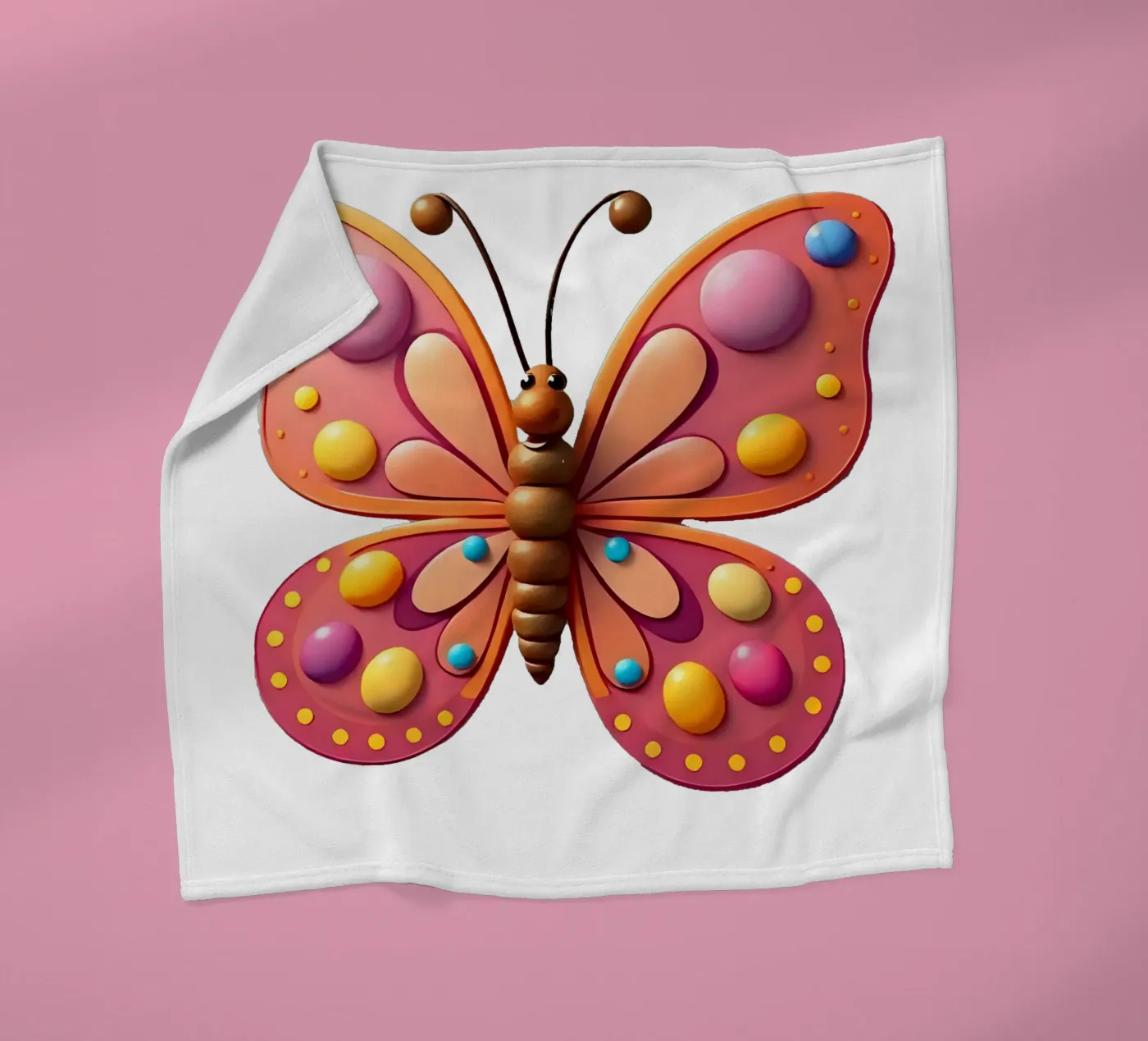 Farfalla_2a coperta in pile da Tierisch bunt by LK