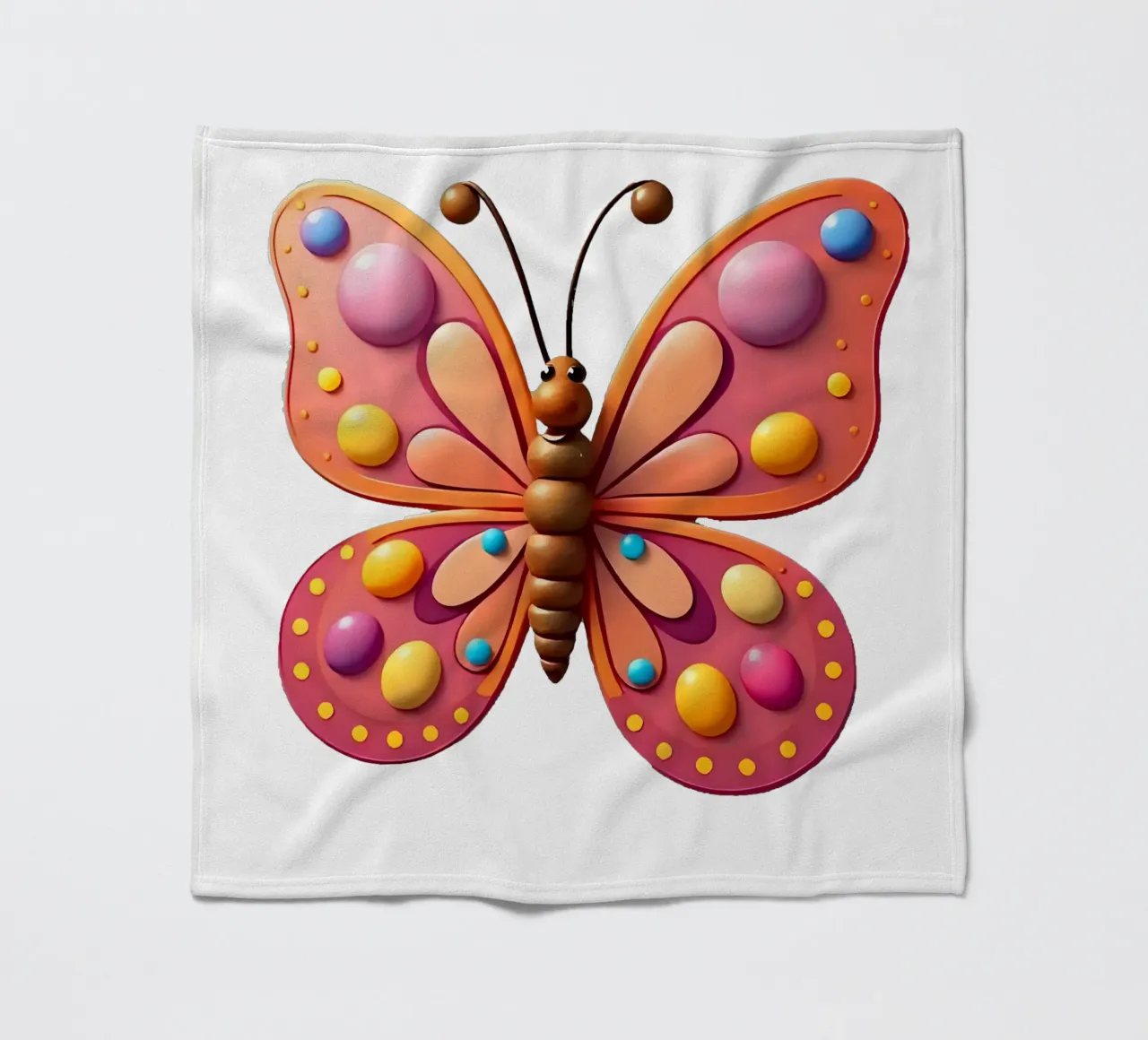 Farfalla_2a coperta in pile da Tierisch bunt by LK