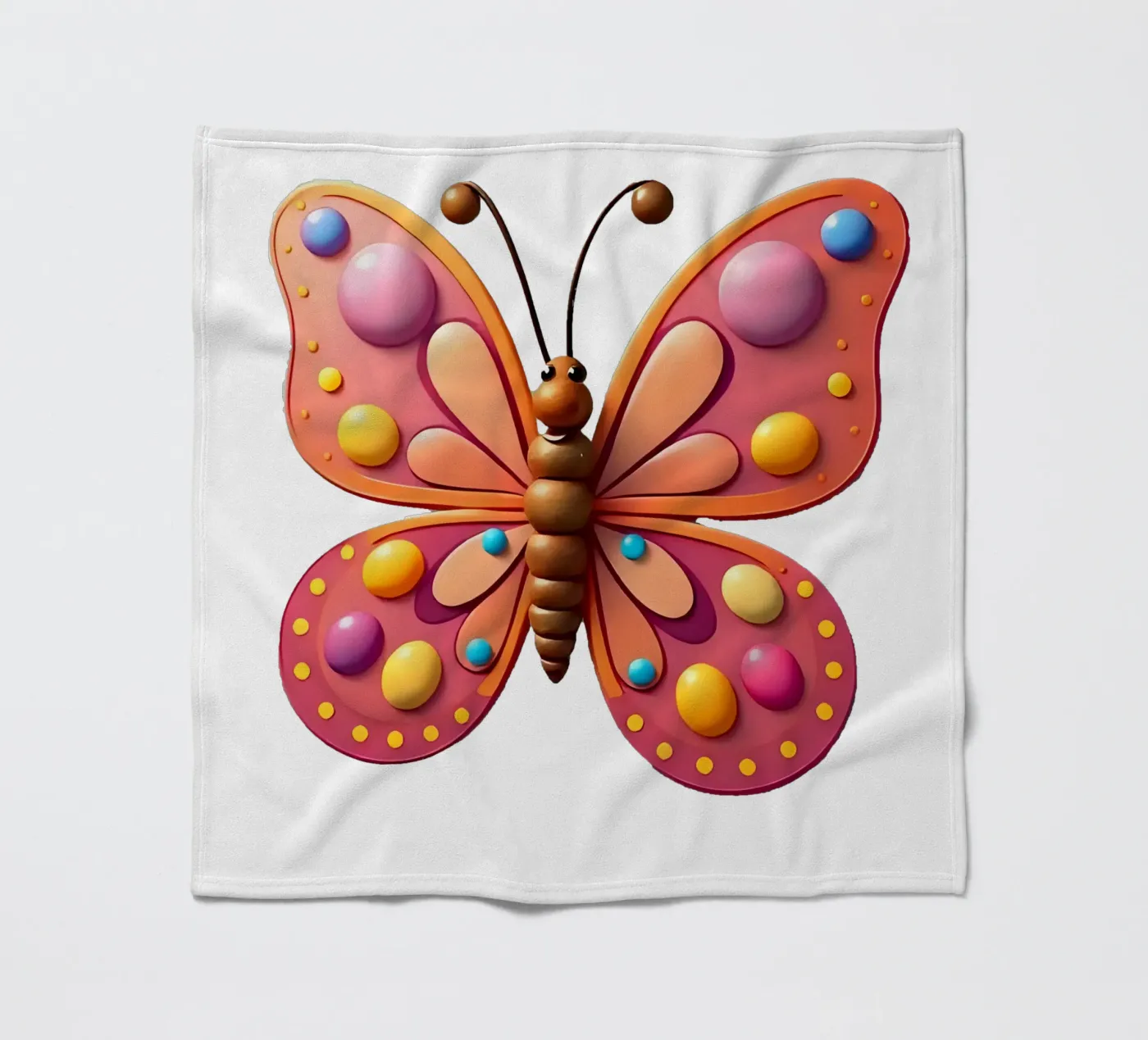 Farfalla_2a coperta in pile da Tierisch bunt by LK