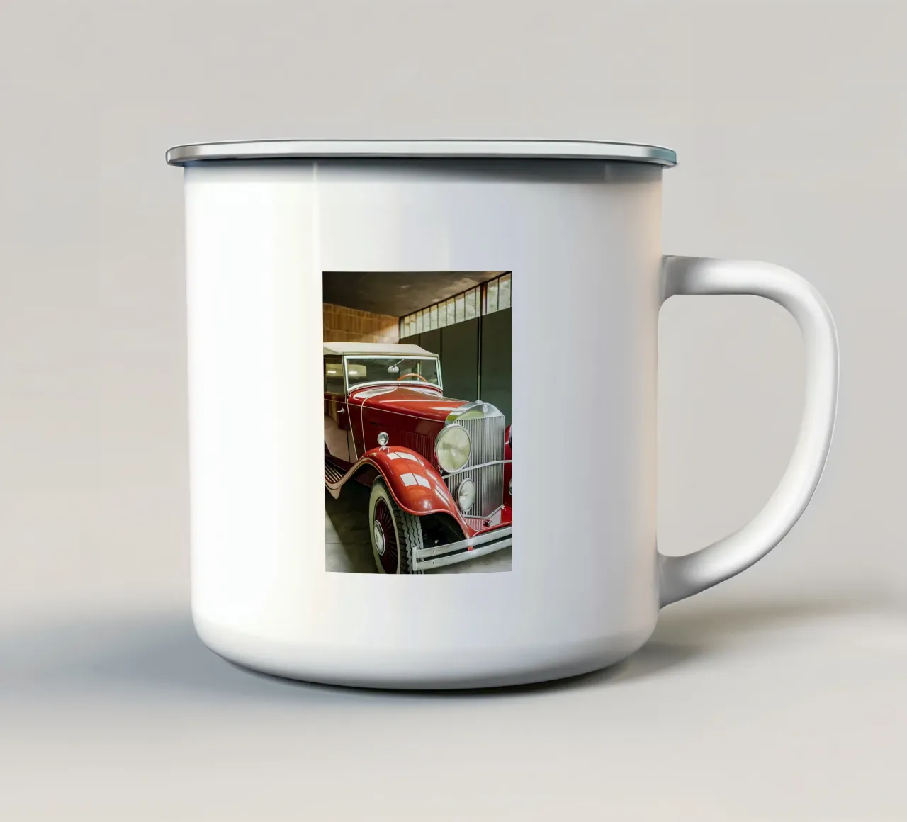 Auto d'epoca tazza in smalto da CAR EDITION